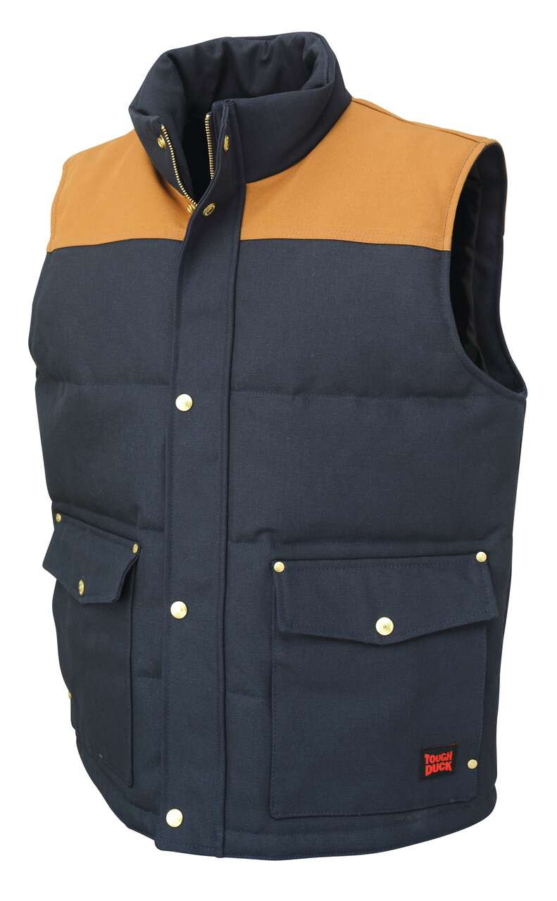 Duck Woodsman Vest (Color: Navy Brown)