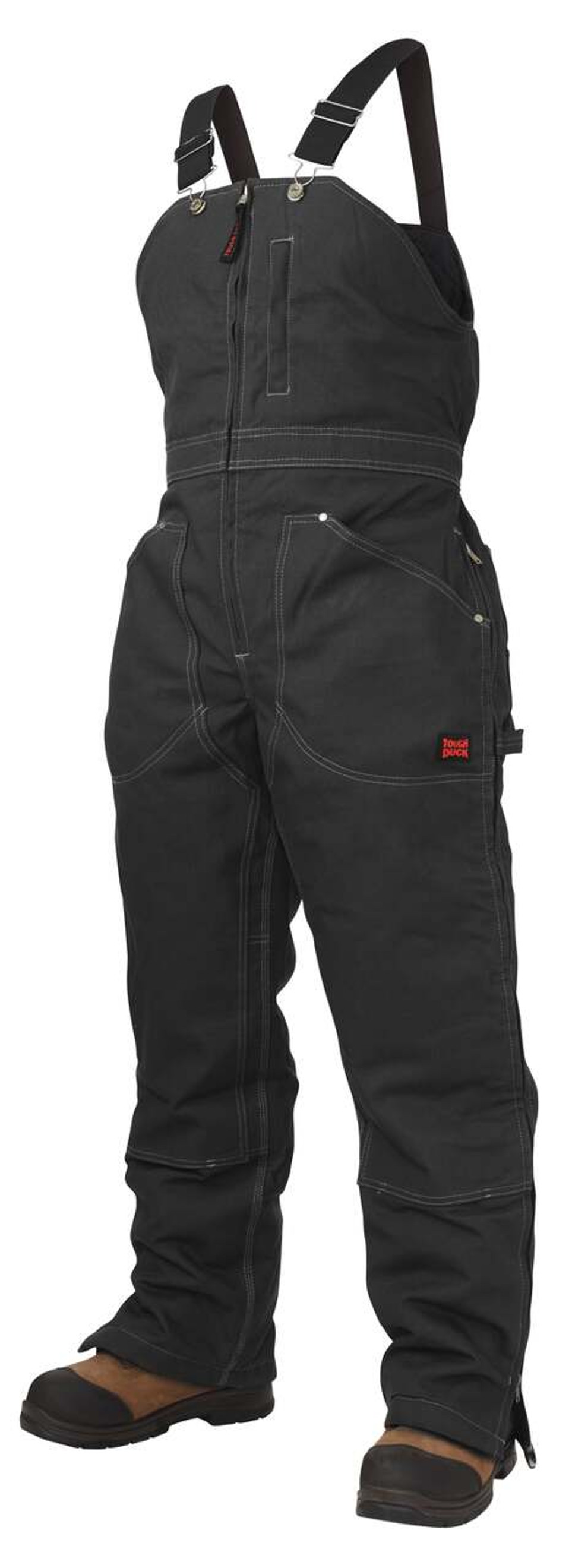 Women’s Duck Insulated Bib Overall (Black)