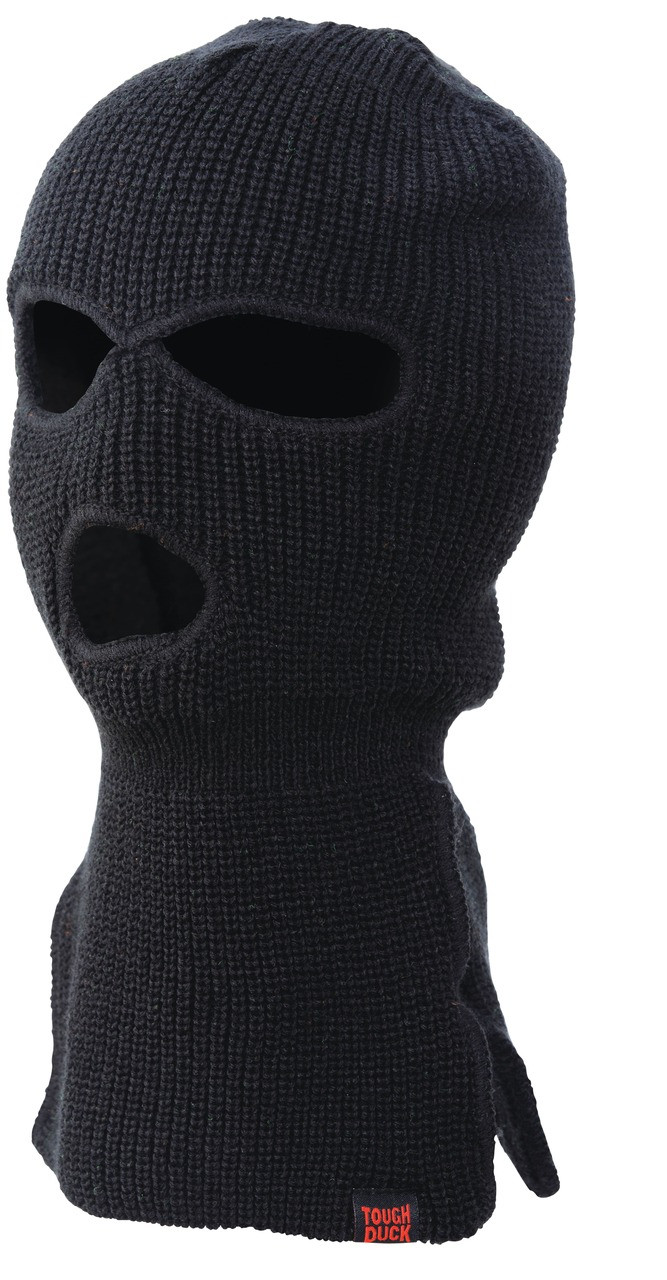 Acrylic 3 Hole Balaclava (Black)