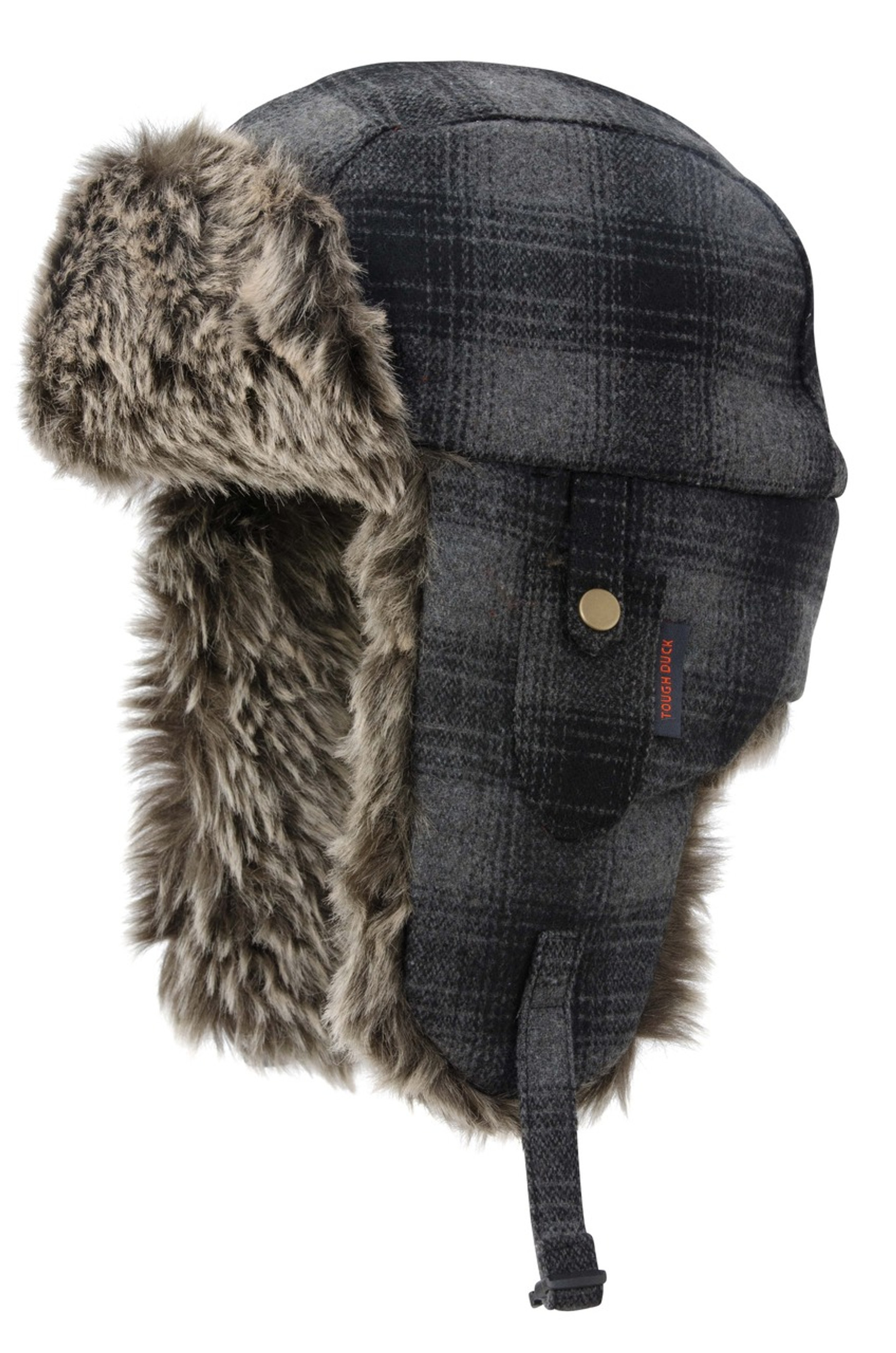 Plaid Aviator Hat (Grey Plaid)
