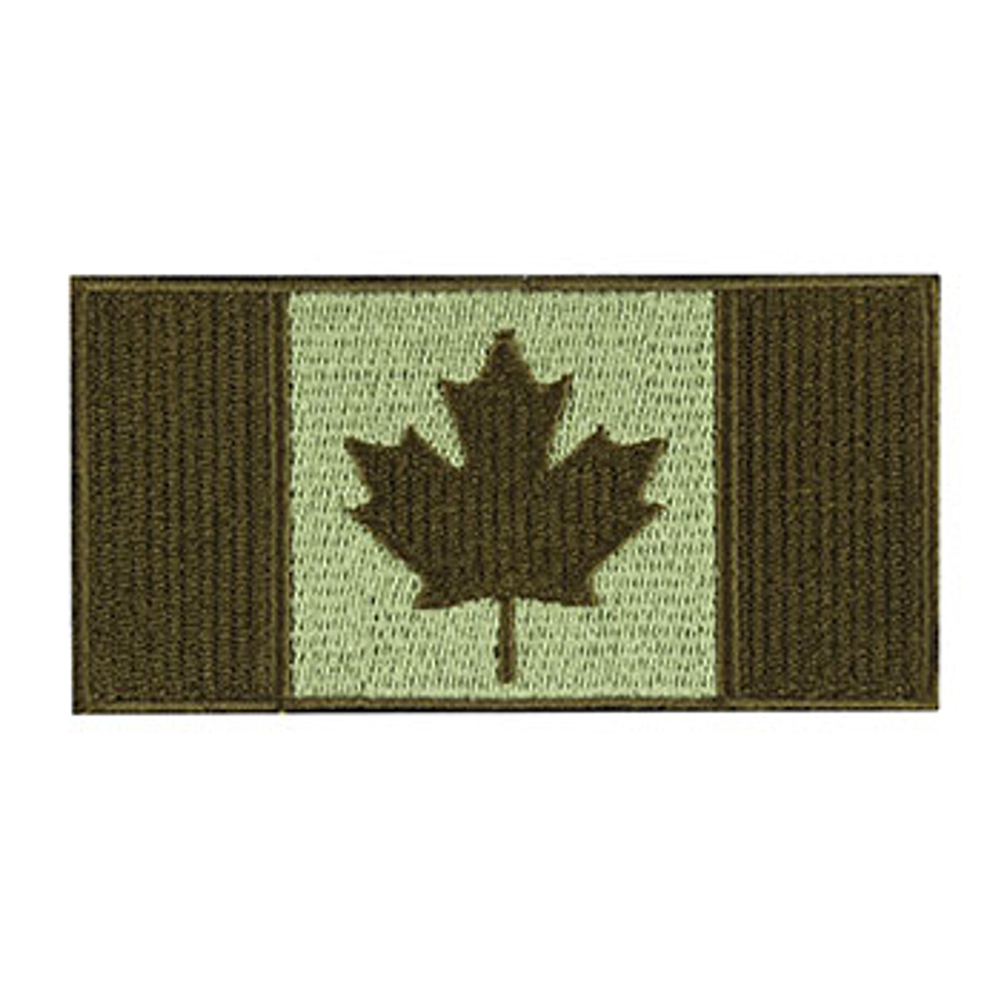 Canadian Flag 4"x2" Morale Patch - Olive