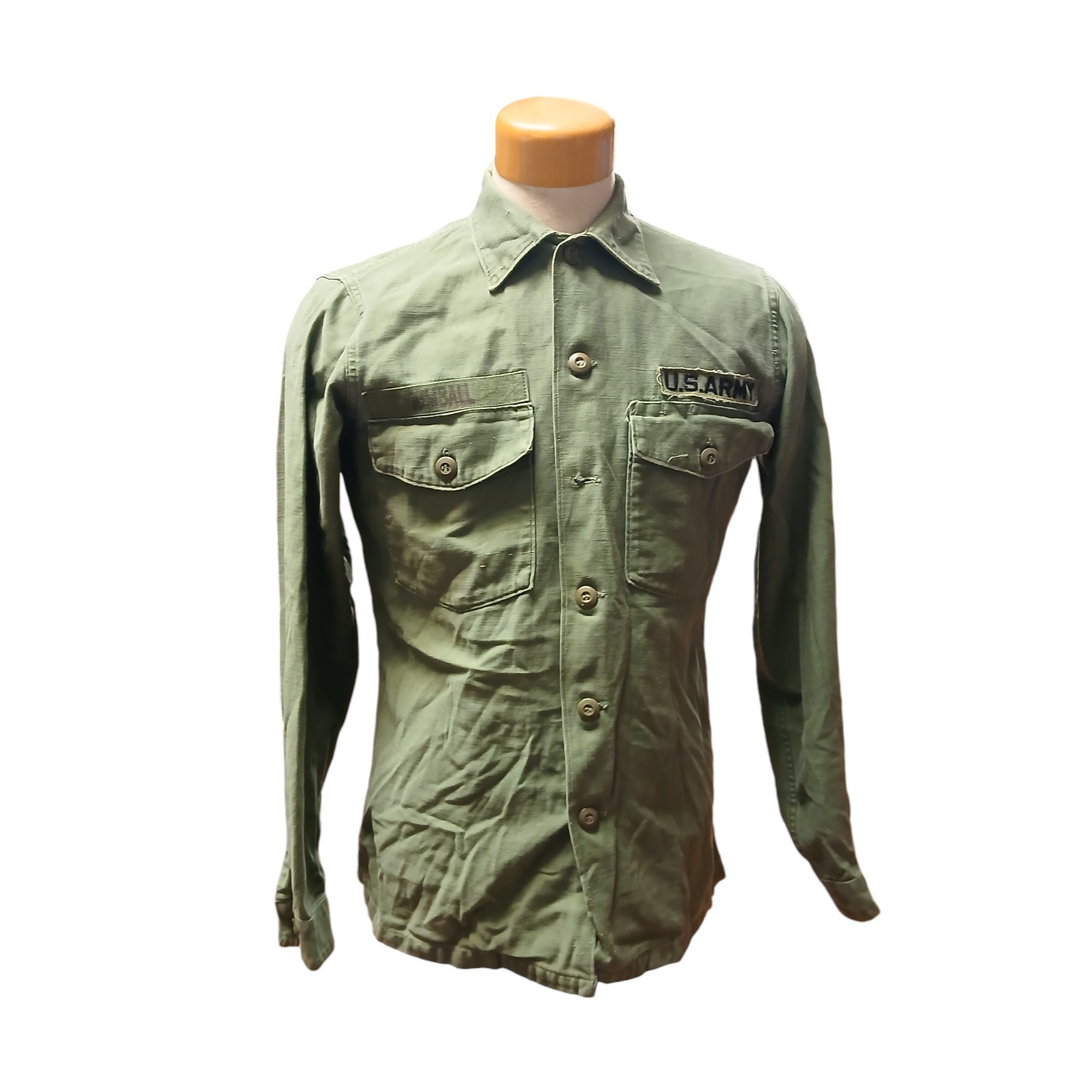 U.S. Armed Forces Vietnam Era OG-107 Sateen Utility Shirt