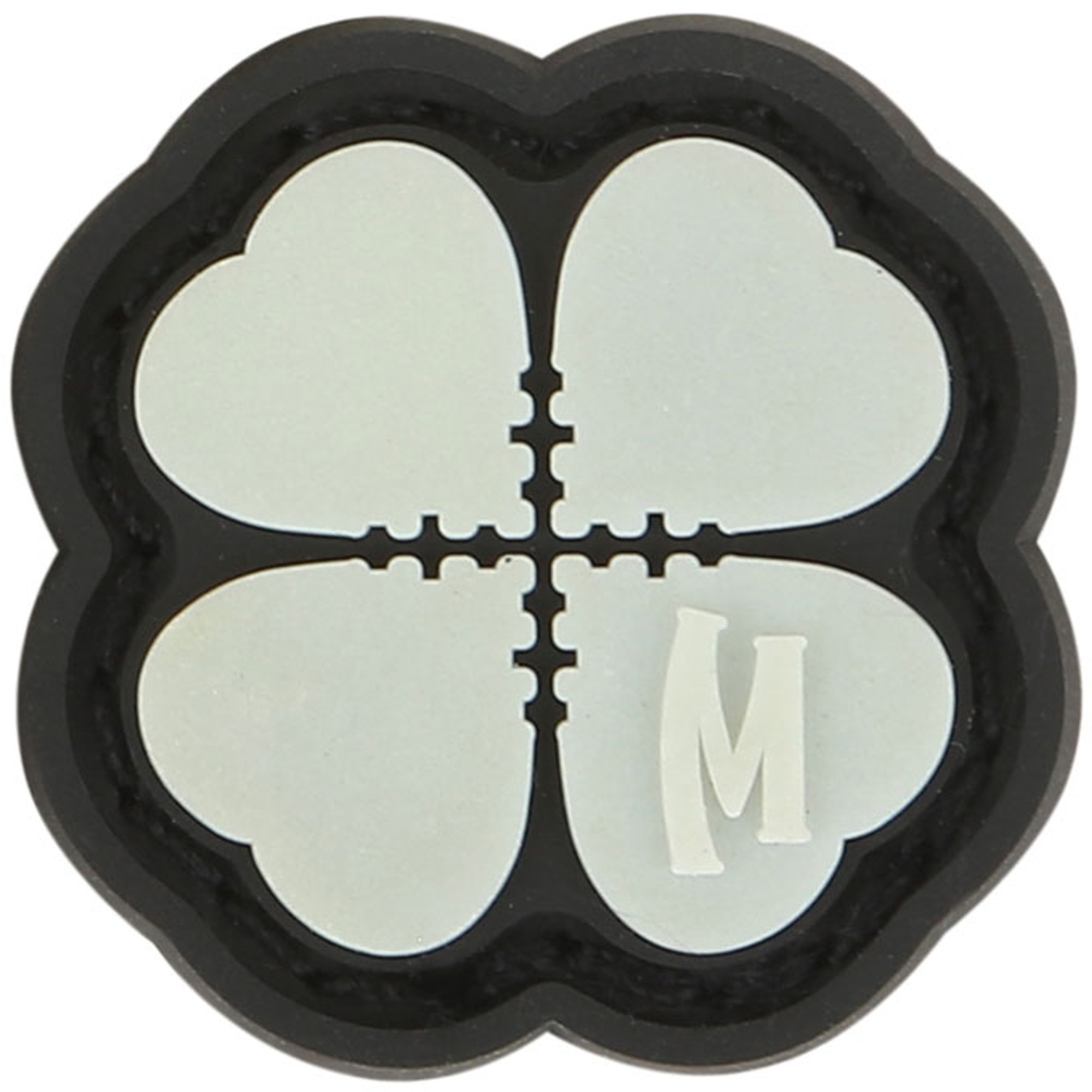Lucky Shot Clover PVC Micro Morale Patch - Glow In The Dark