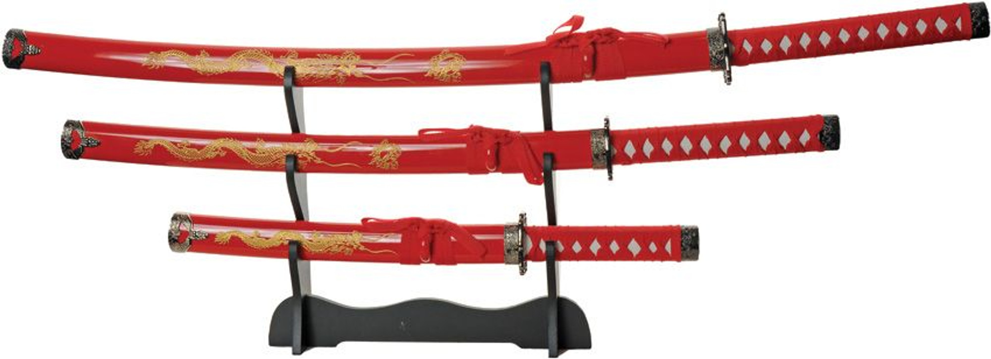 Gold Dragon Samurai Set Red