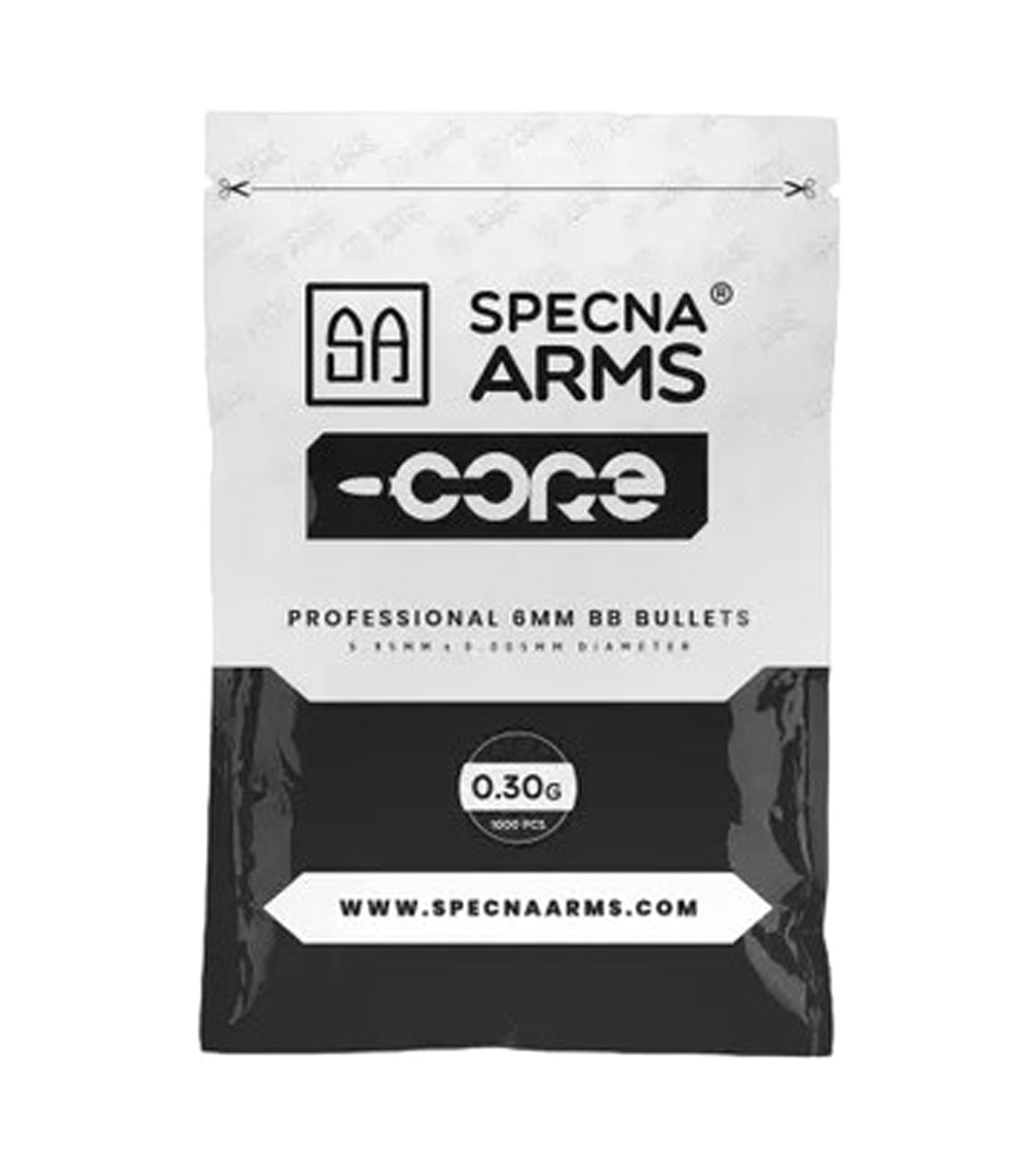 Specna Arms Airsoft 6mm BB CORE 0.30g 1000ct White