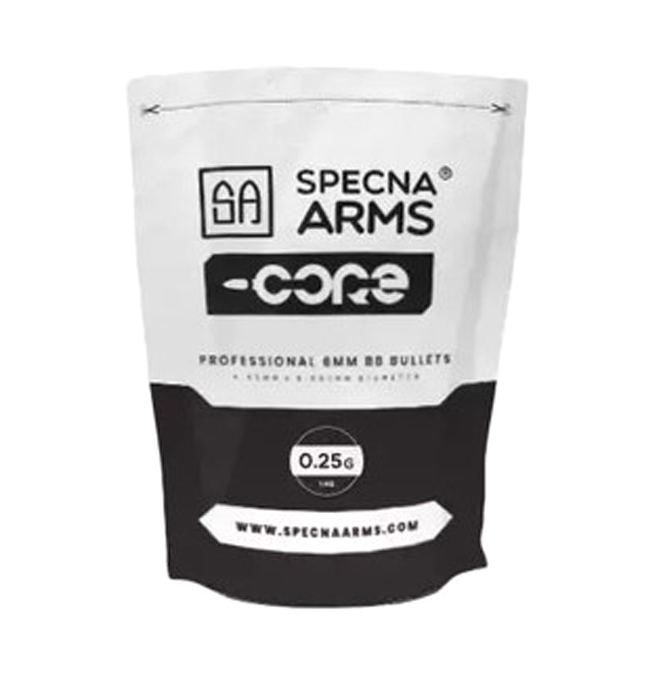 Specna Arms Airsoft 6mm BB CORE 0.25g 1KG (4000ct) - White