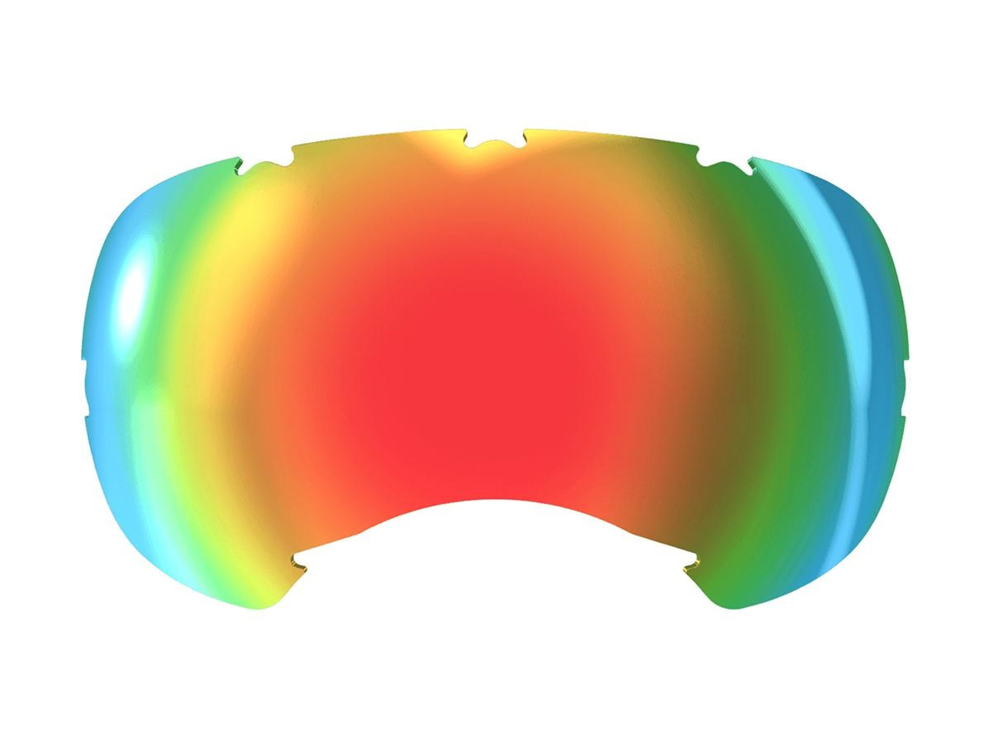 REX SPECS Spare Lenses for V2 Canine Goggles (Color: Red Mirror / Small)