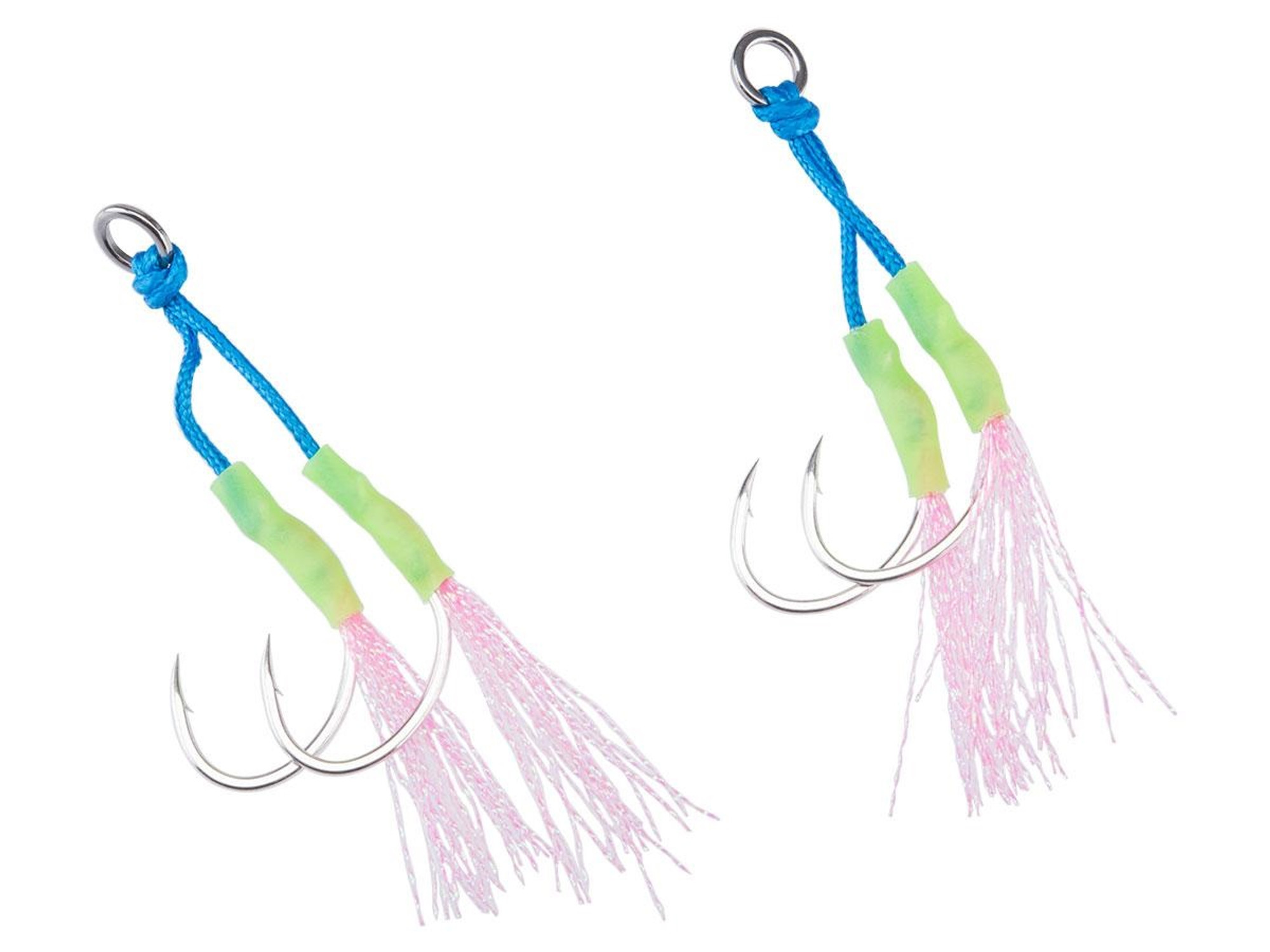 BATTLE ANGLER Double Glow Shrink Tail Assist Hook