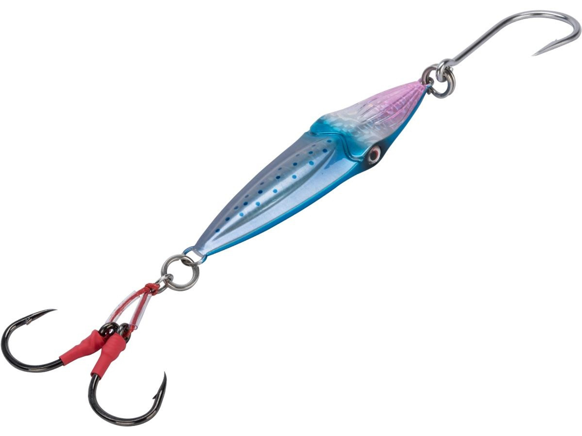 SAVAGE GEAR Flutter Sinking Magnum Squish Jig (Color: Pink-Blue / 250g / 5")