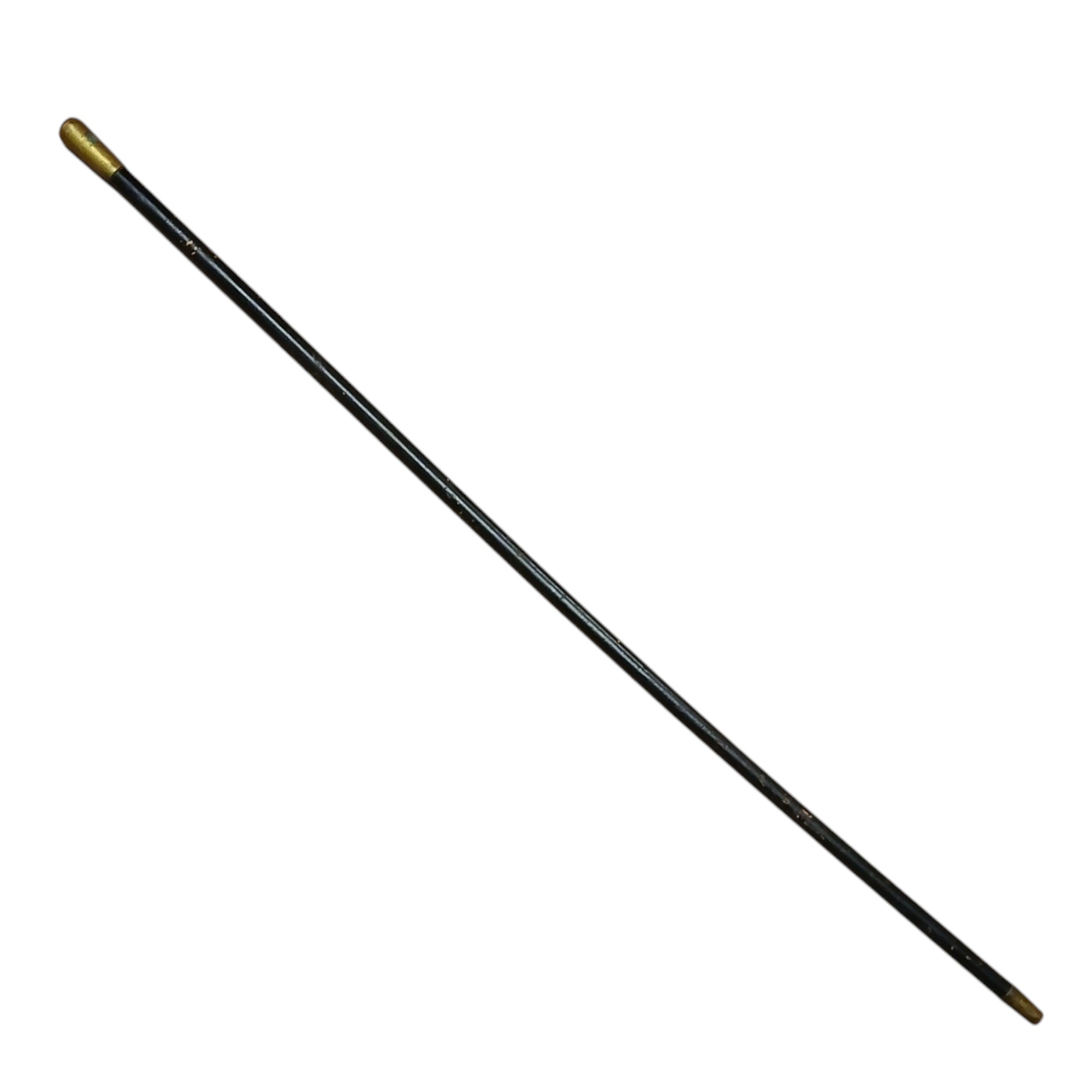 Vintage Military NCO Brass Tip Swagger Stick