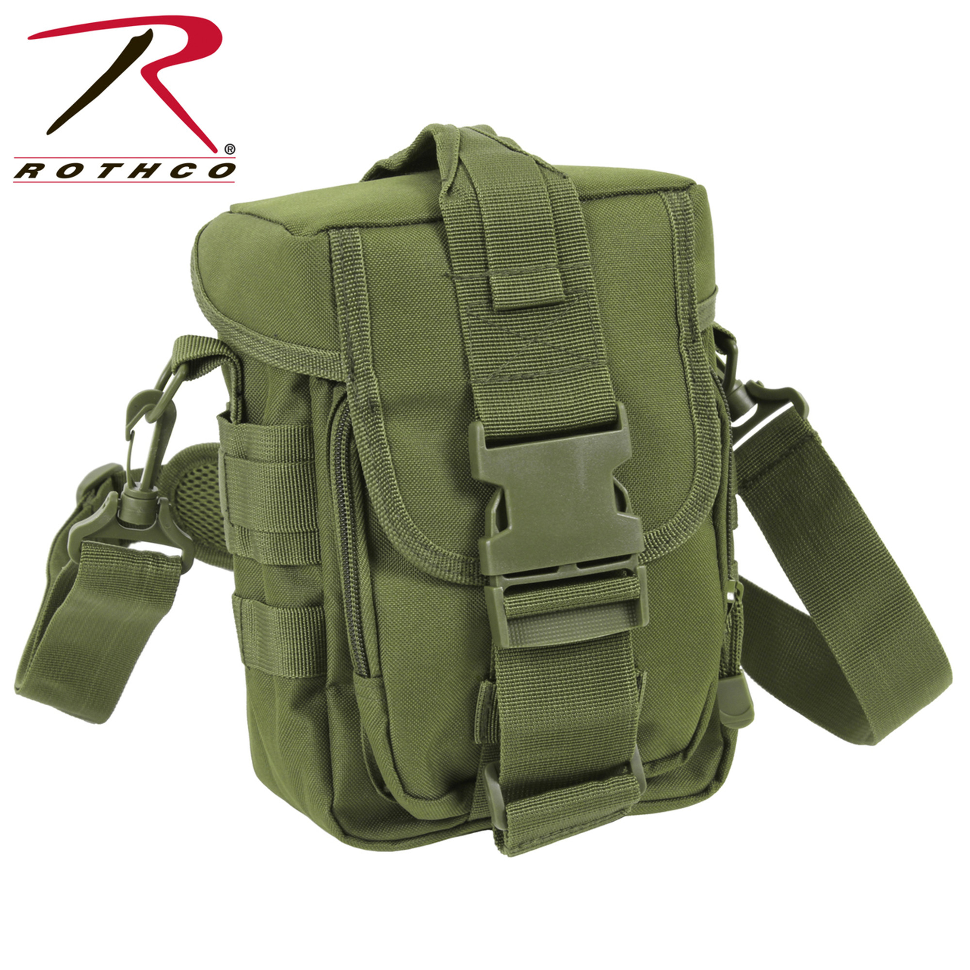 Rothco Flexipack MOLLE Tactical Shoulder Bag - Olive Drab