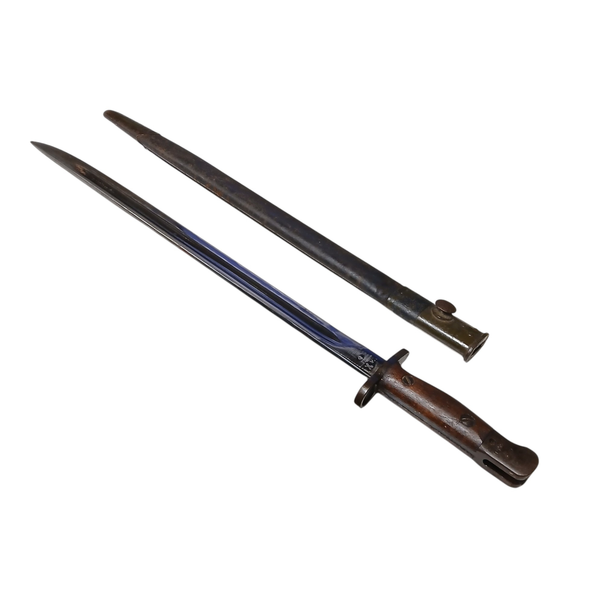 WW2 Australian Army Pattern 1907 Bayonet & Scabbard - Dated 1942