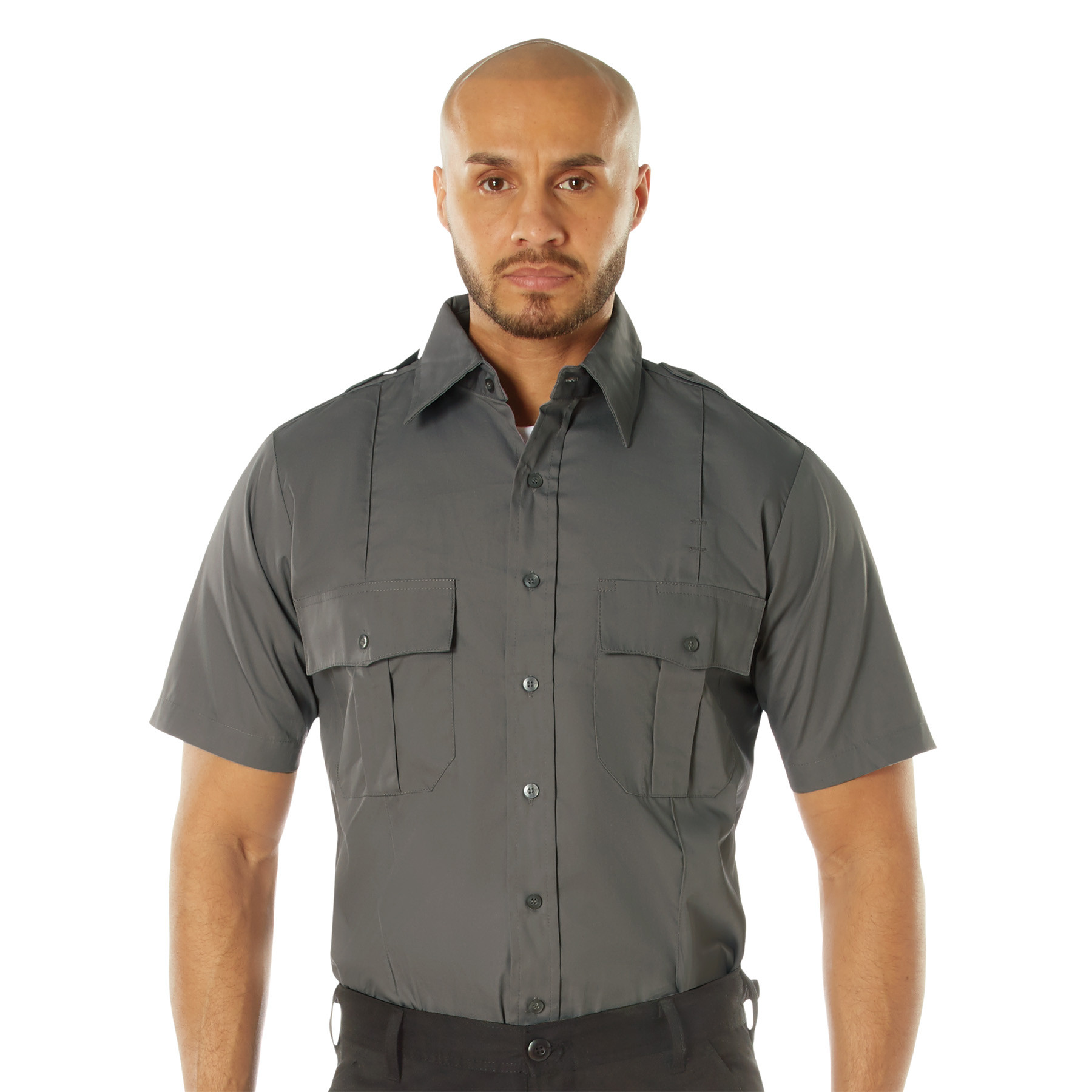 Rothco Short Sleeve Uniform Shirt - Dark Grey