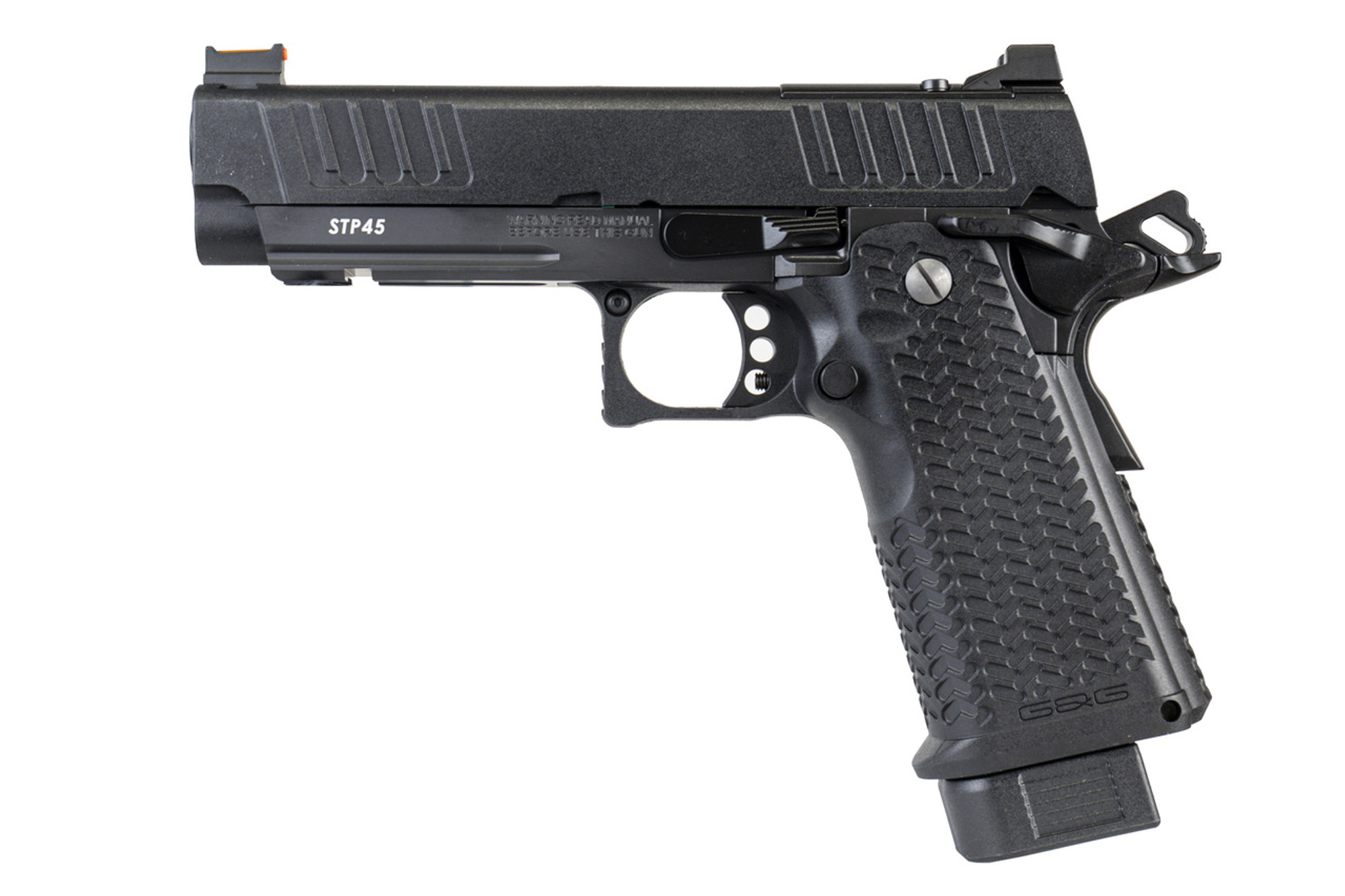 G&G Hicapa Style STP45 8" Polymer Slide Version Gas Blowback Airsoft Pistol