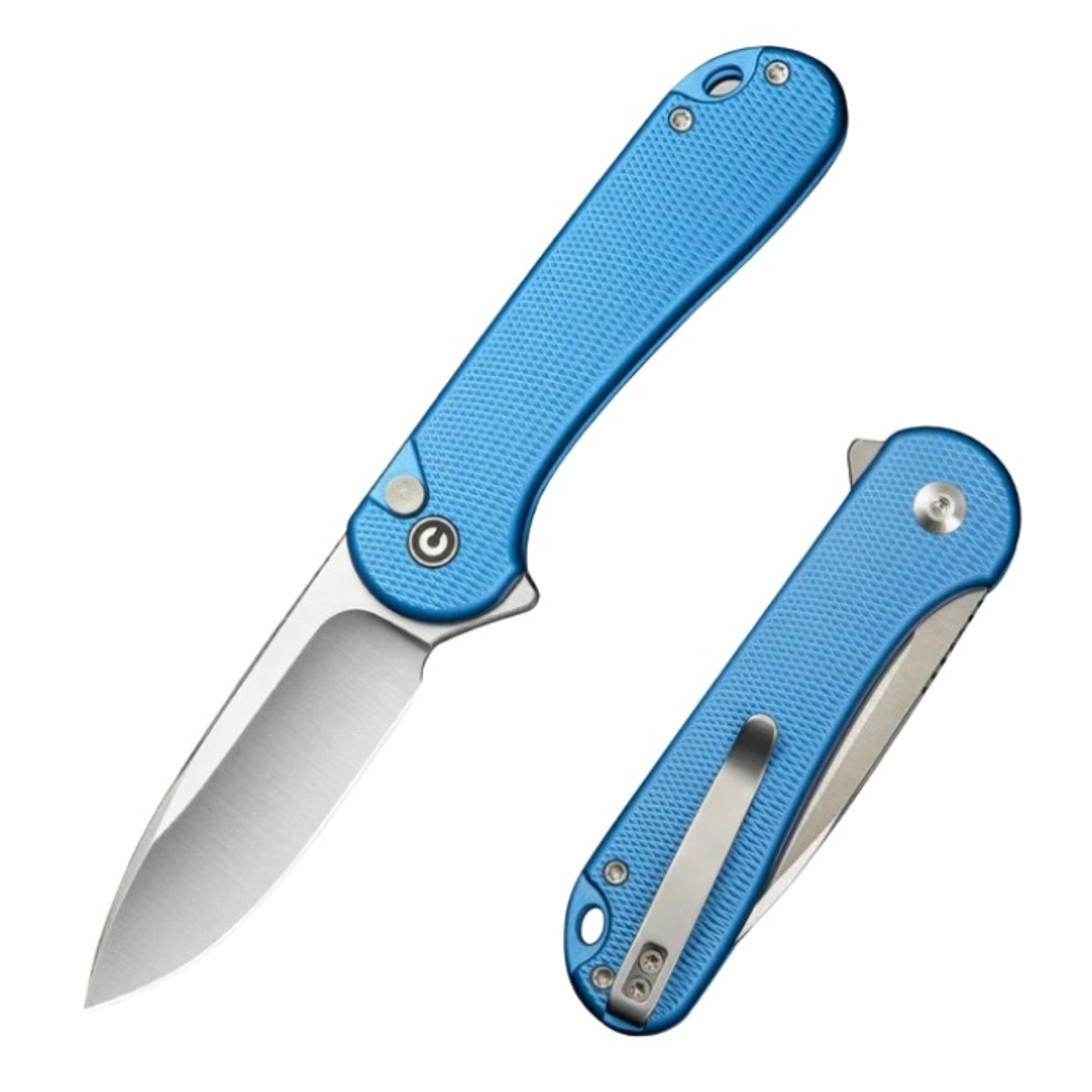 Civivi Button Lock Elementum II Flipper Aluminum Blue