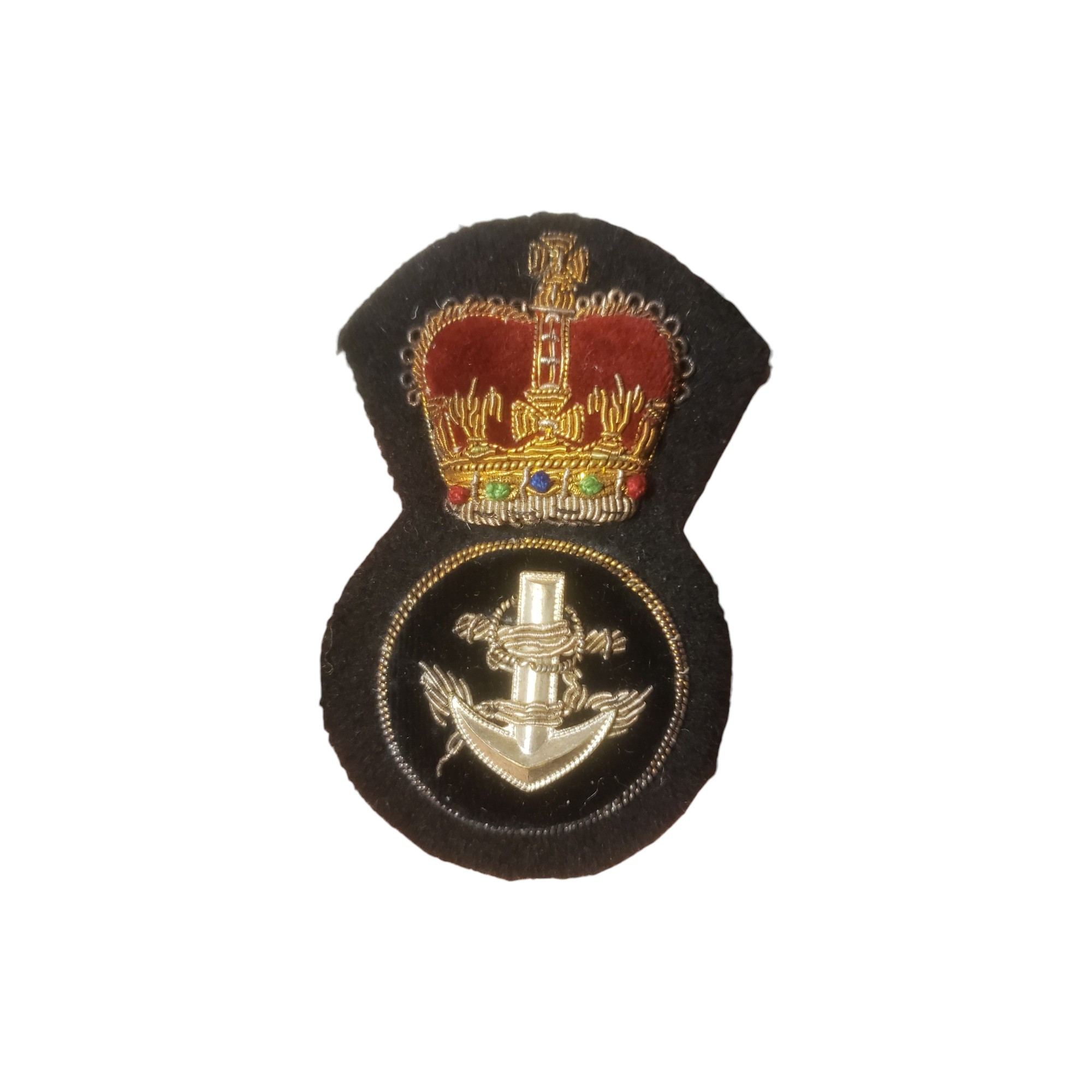 Royal Canadian Navy Petty Officer Bullion Wire Cap Badge