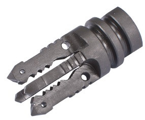 Matrix CNC Steel 4-Arrow Airsoft Flash Hider - 14mm Negative