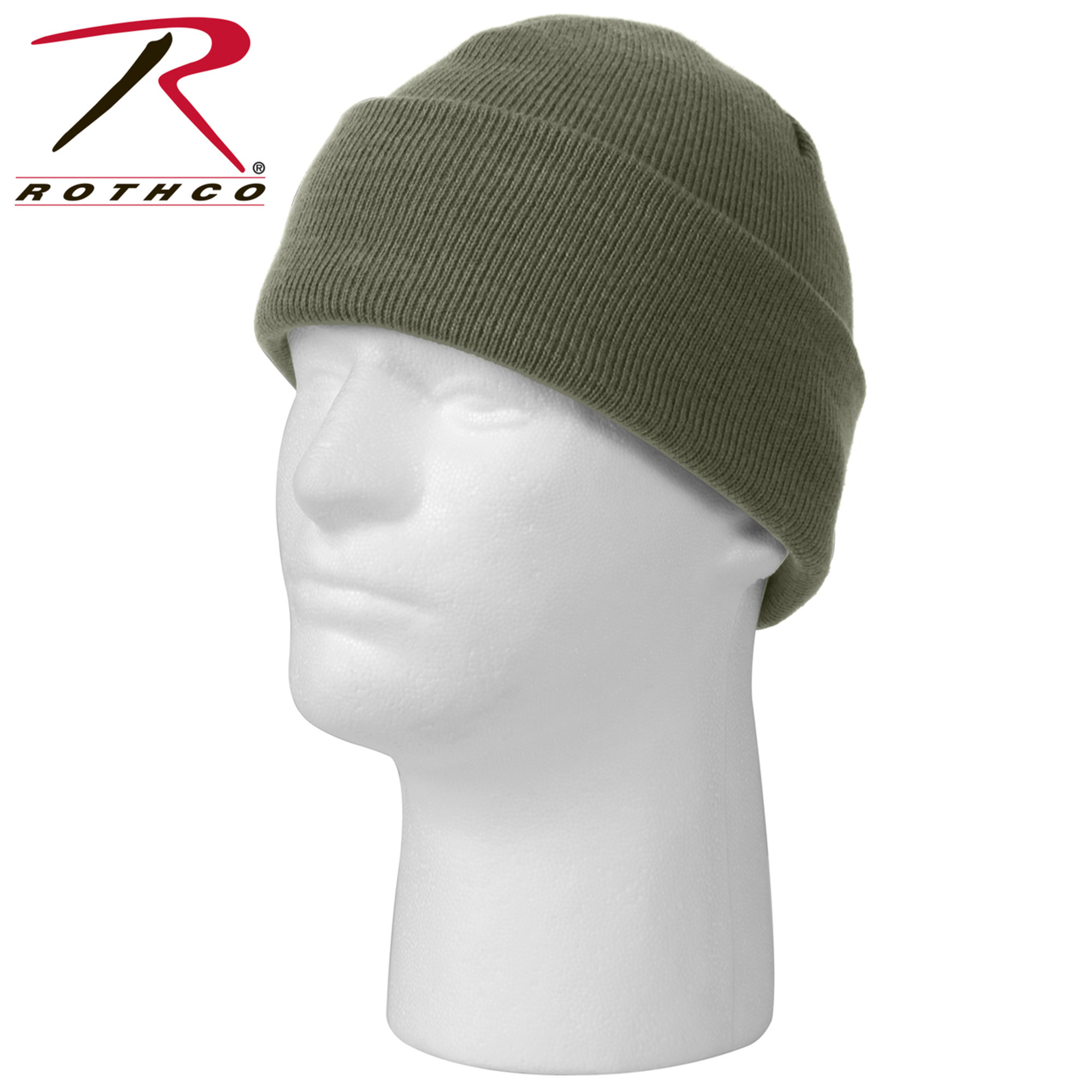 Rothco Deluxe Fine Knit Watch Cap - Foliage Green