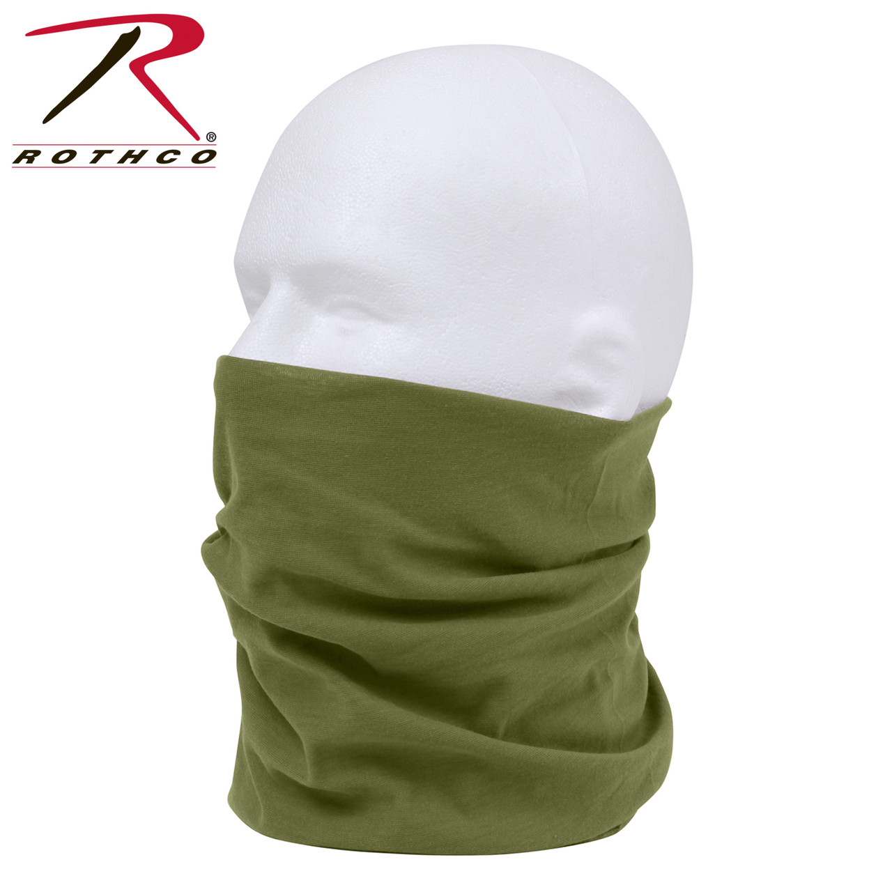 Rothco Multi-Use Neck Gaiter and Face Covering Tactical Wrap - Olive Drab