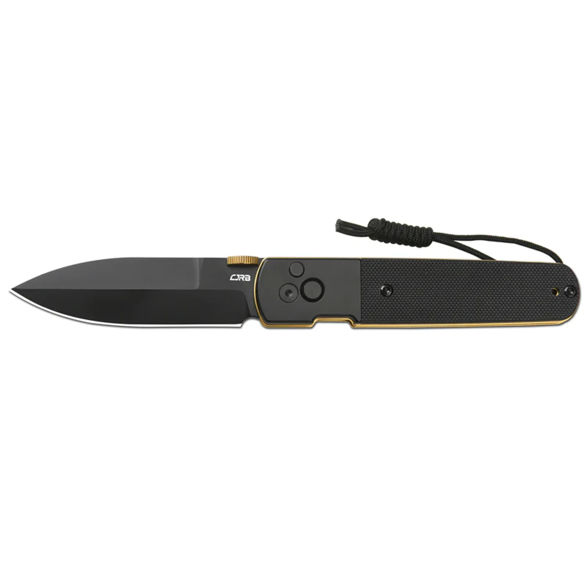 CJRB Locust Button Lock Folding Knife, AR-RPM9 Black, Steel/G10 Black, J1951-BG