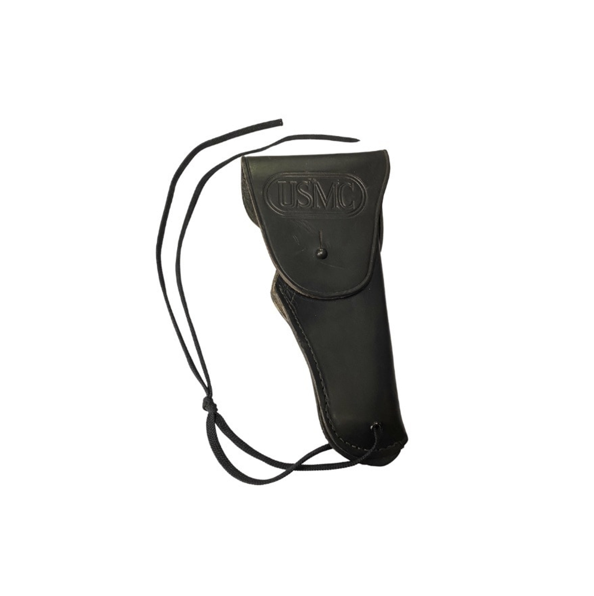 USMC Cathey Enterprises Black Leather Holster 53711 9mm Right Hand