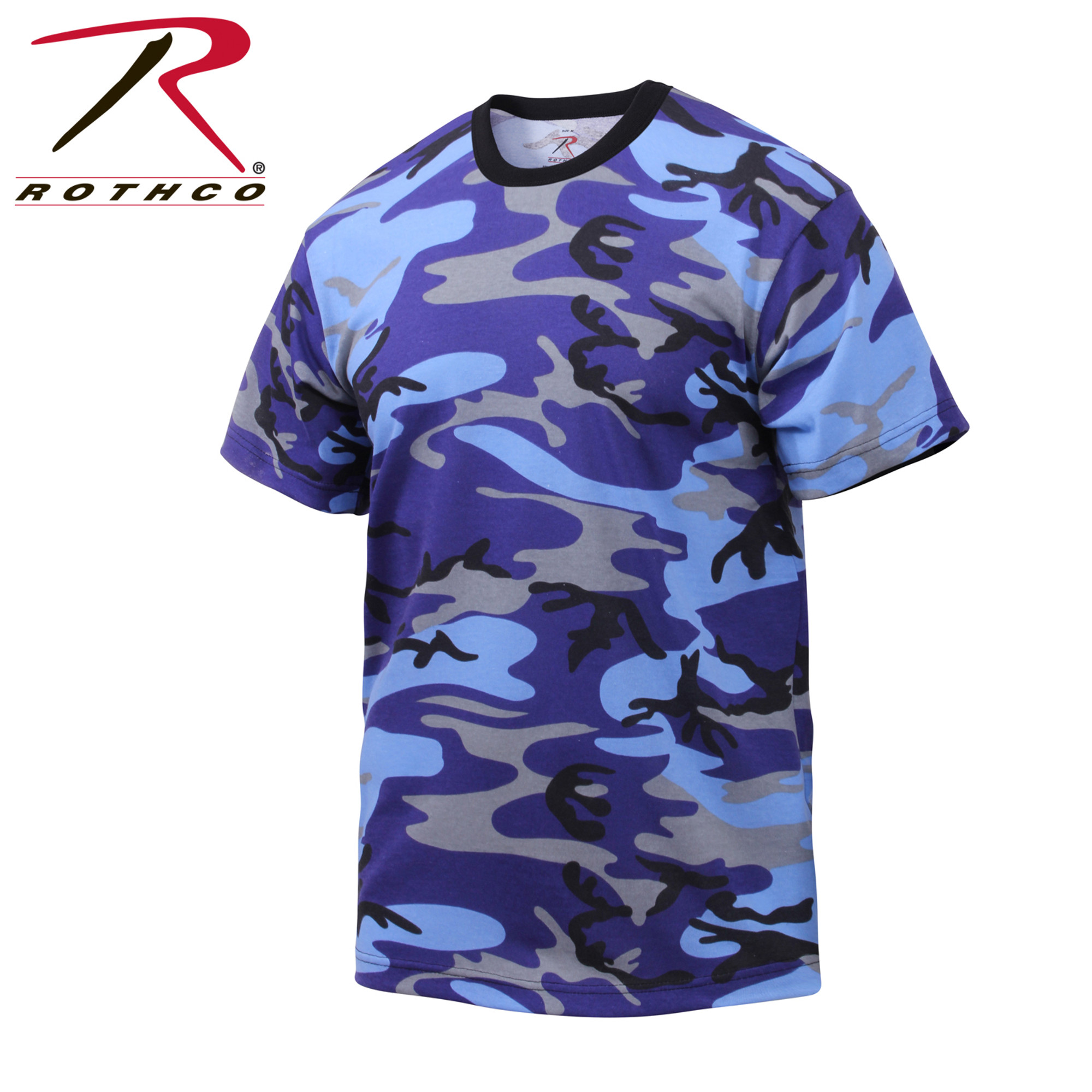 Rothco Color Camo T-Shirts - Electric Blue