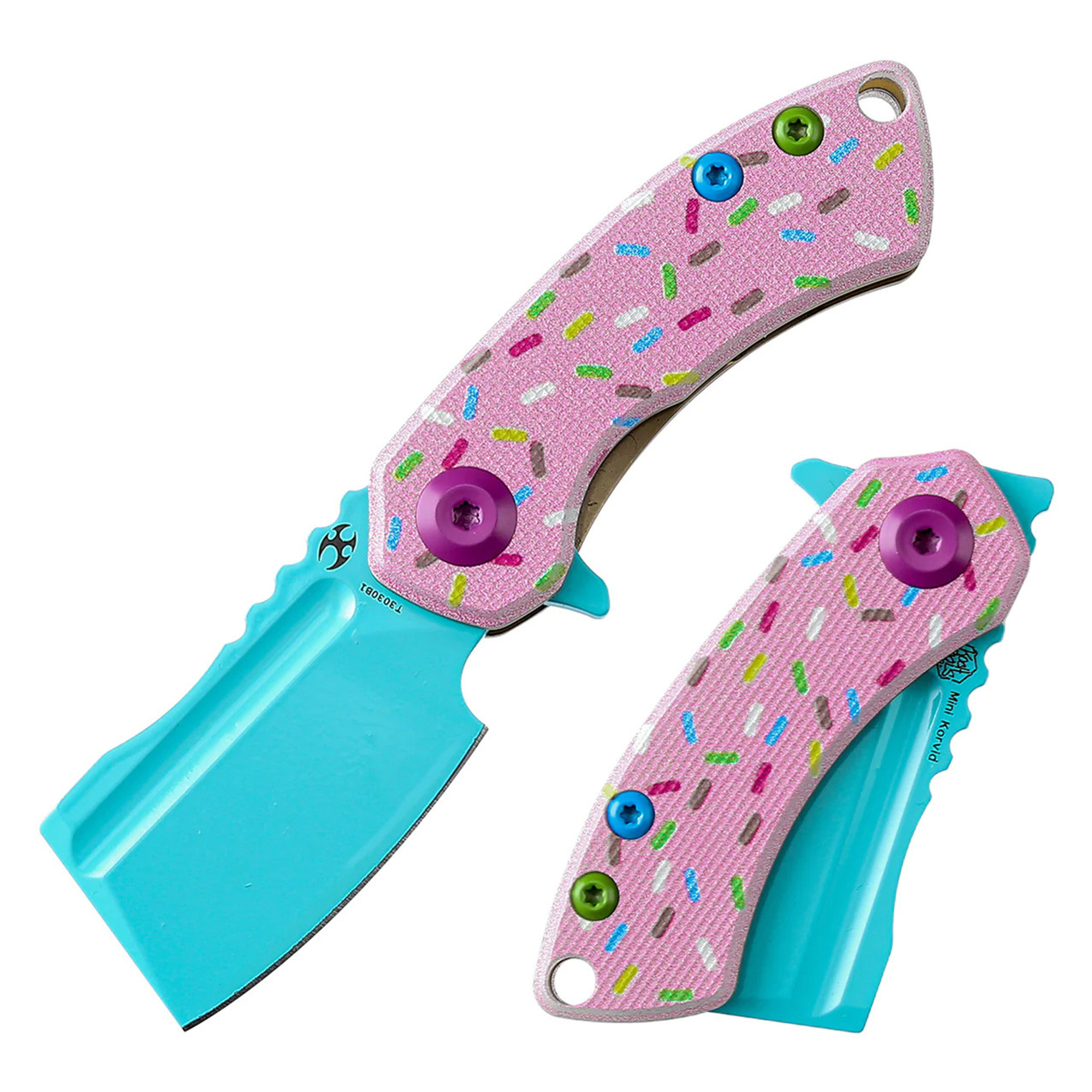 Kansept Mini Korvid Flipper Blue G10 Dessert Donut Pink