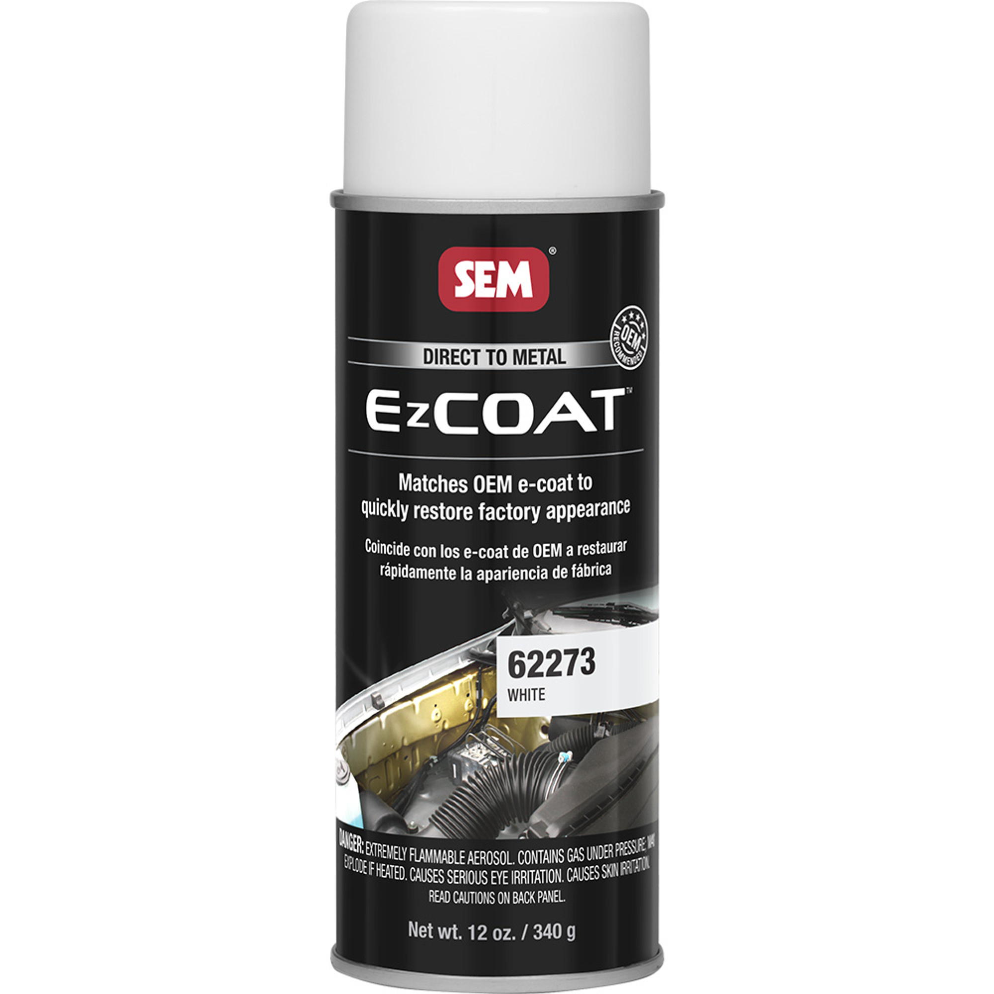 SEM Ez Coat - 16oz Aerosol Can - White