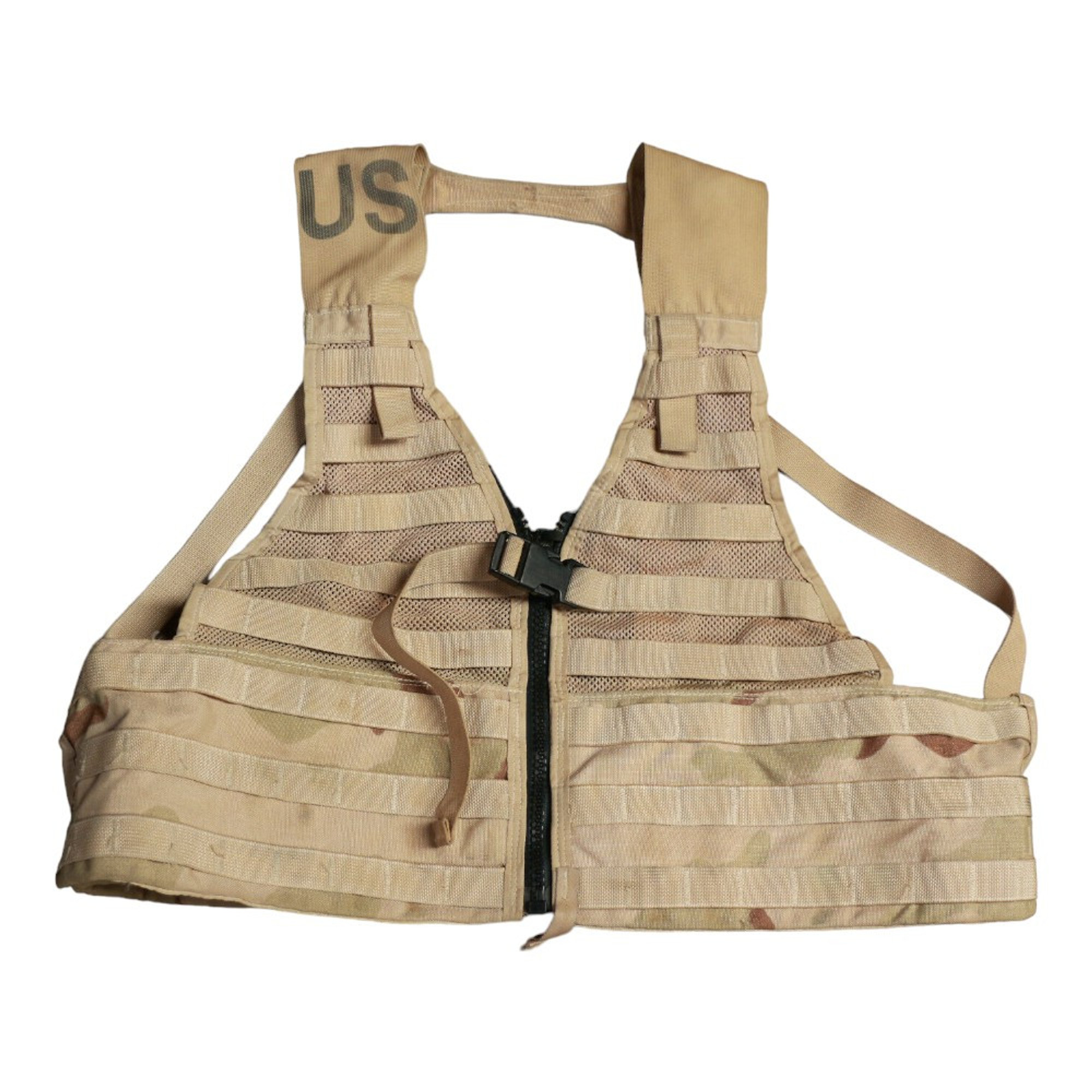 U.S. Armed Forces Tri-Color Desert M.O.L.L.E II Fighting Load Carrier Vest