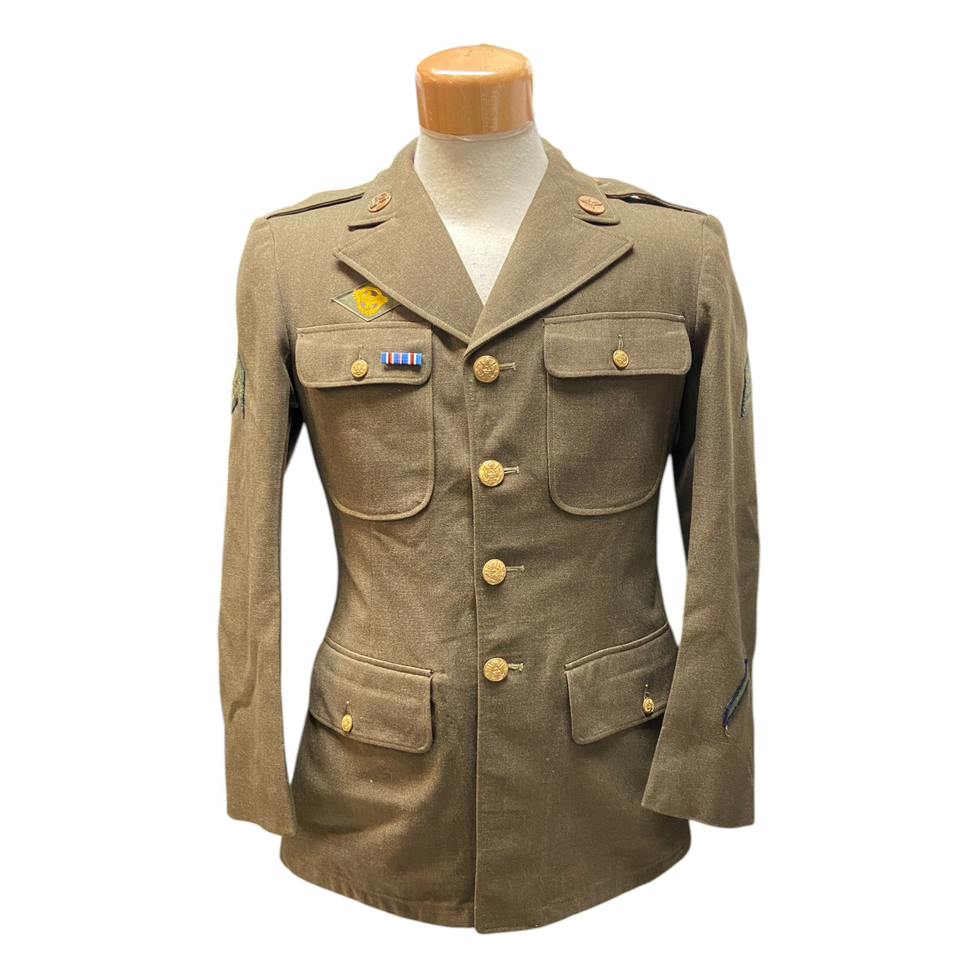 WW2 U.S.A.A.F. Uniform Dress Jacket W/ Patches & Ribbon - Dated 1942