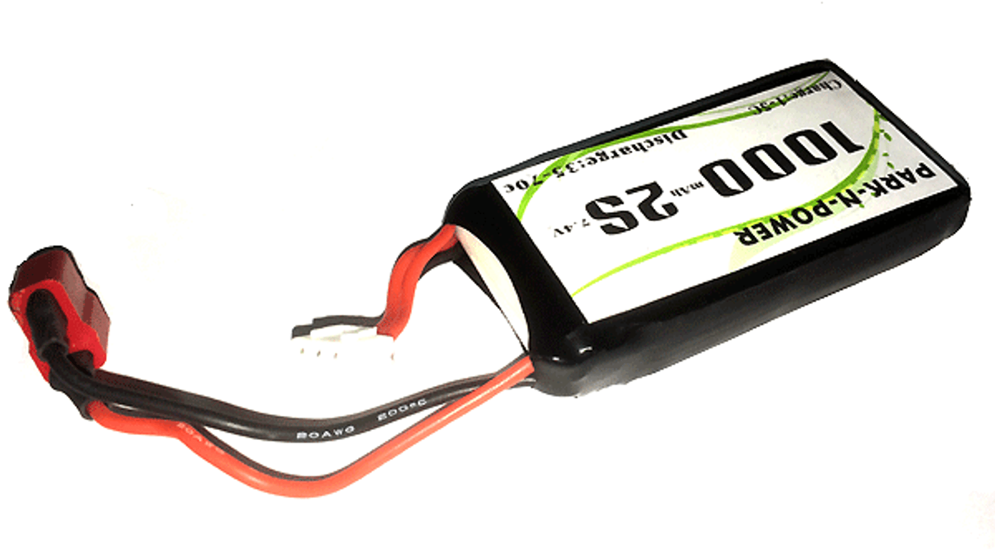 Custom 7.4V Lipo Battery for Sterling/Honey Badger - Dean Connect