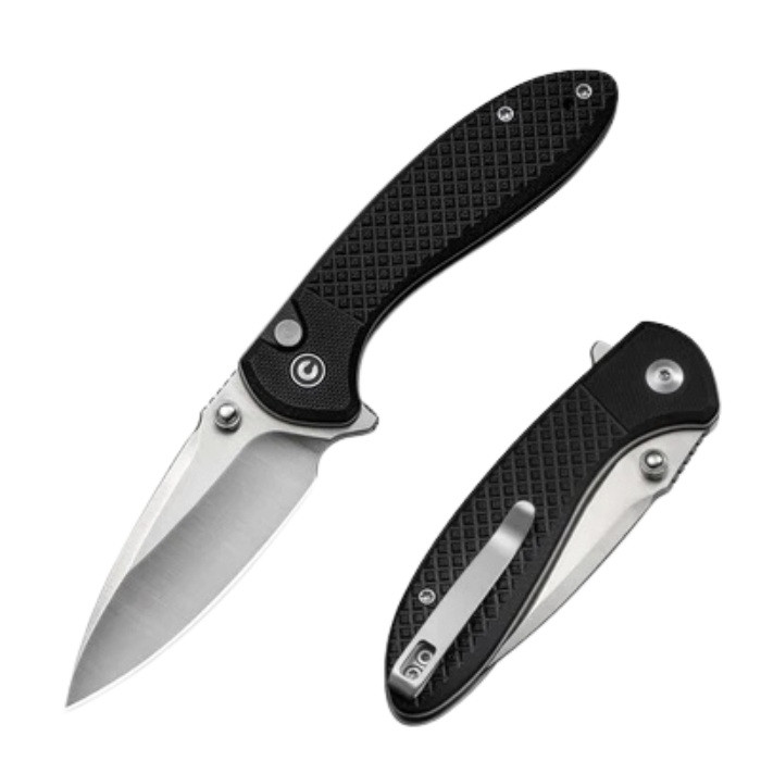 Civivi Faeger Flipper Button Lock Satin G10 Black