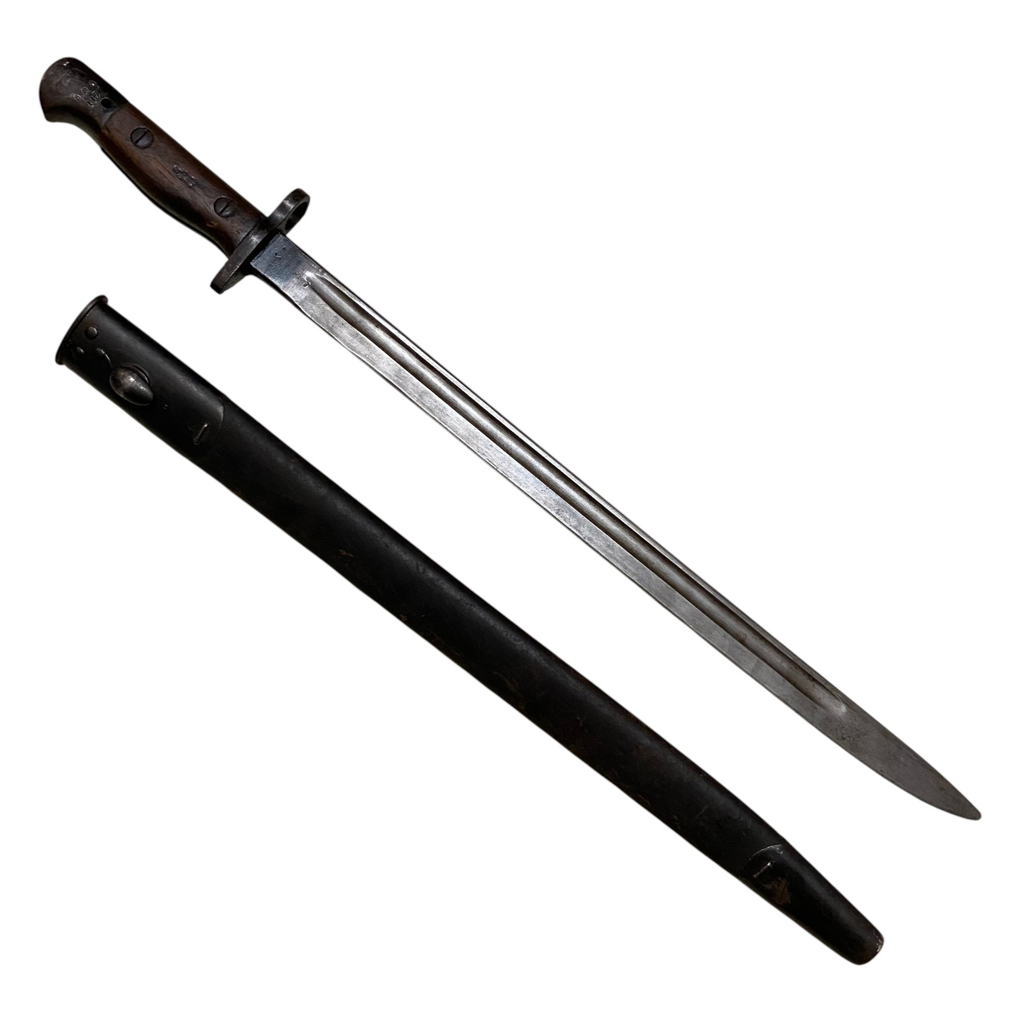 WW1 British Army Wilkinson P1907 Bayonet W/Scabbard