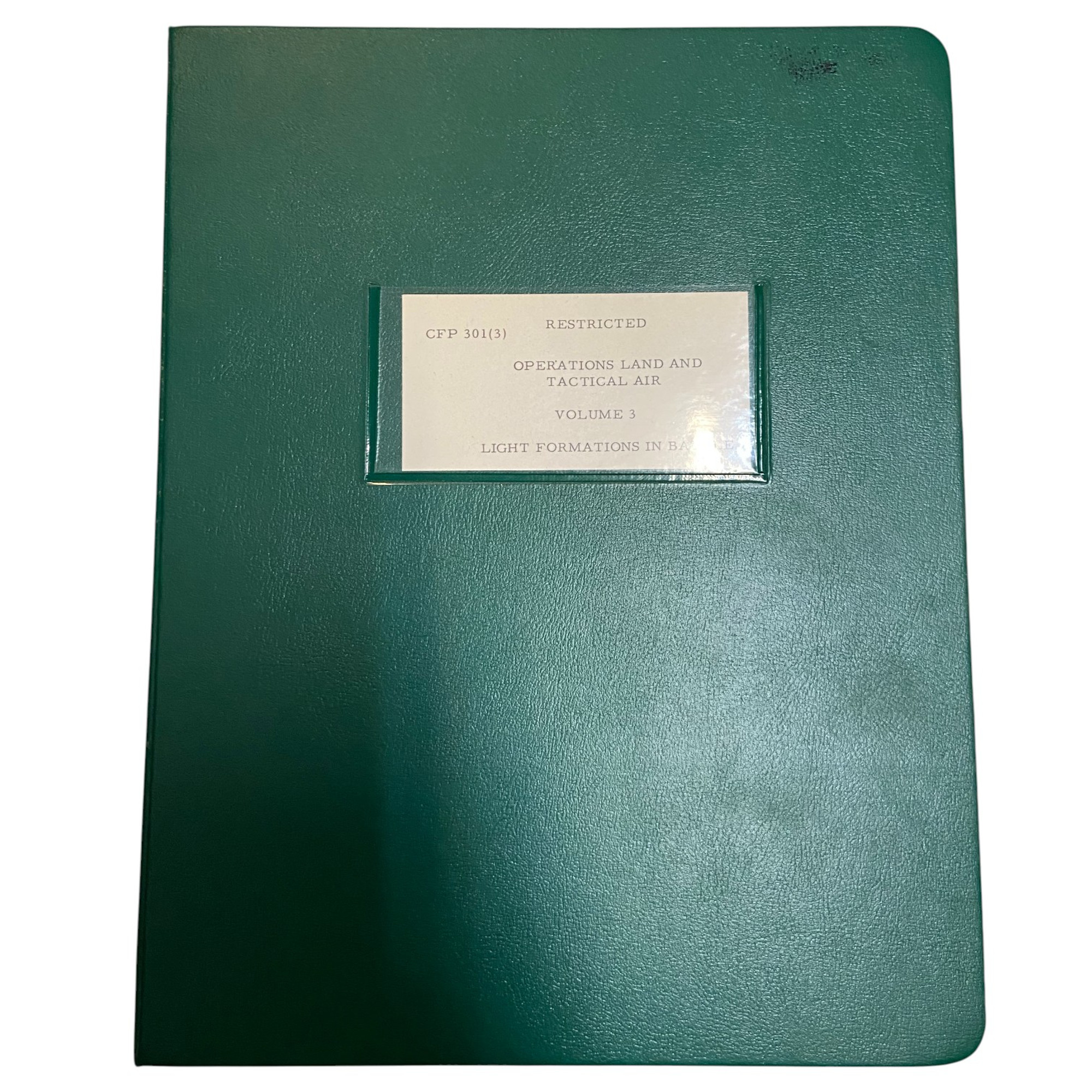 Canadian Armed Forces Operation Land & Tactical Air Volume 3 Book - Dated 1971