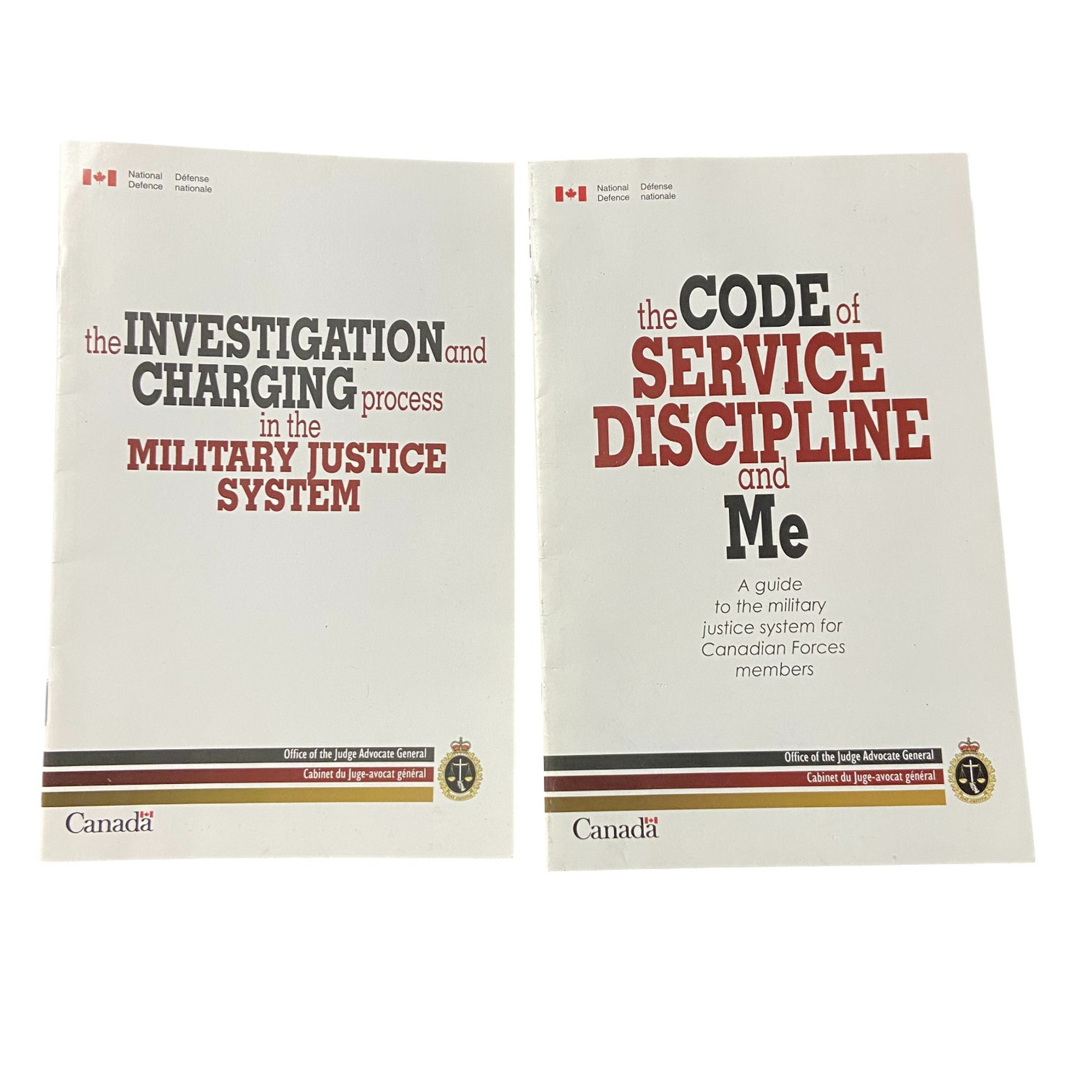 Canadian Forces Military Justice System Guide Booklet - Bilingual