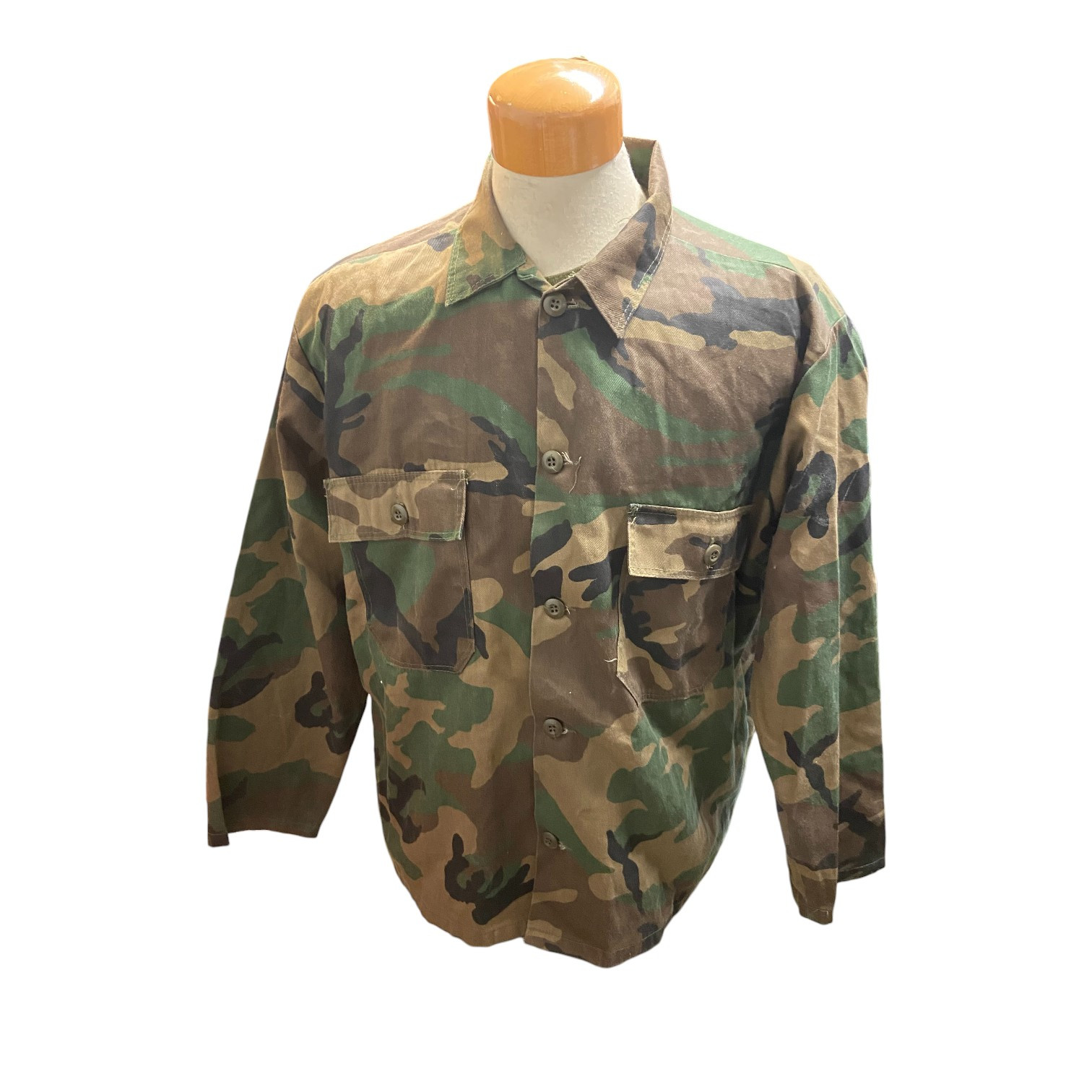 Vintage Camo Gear Outdoor Woodland Shirt -XL