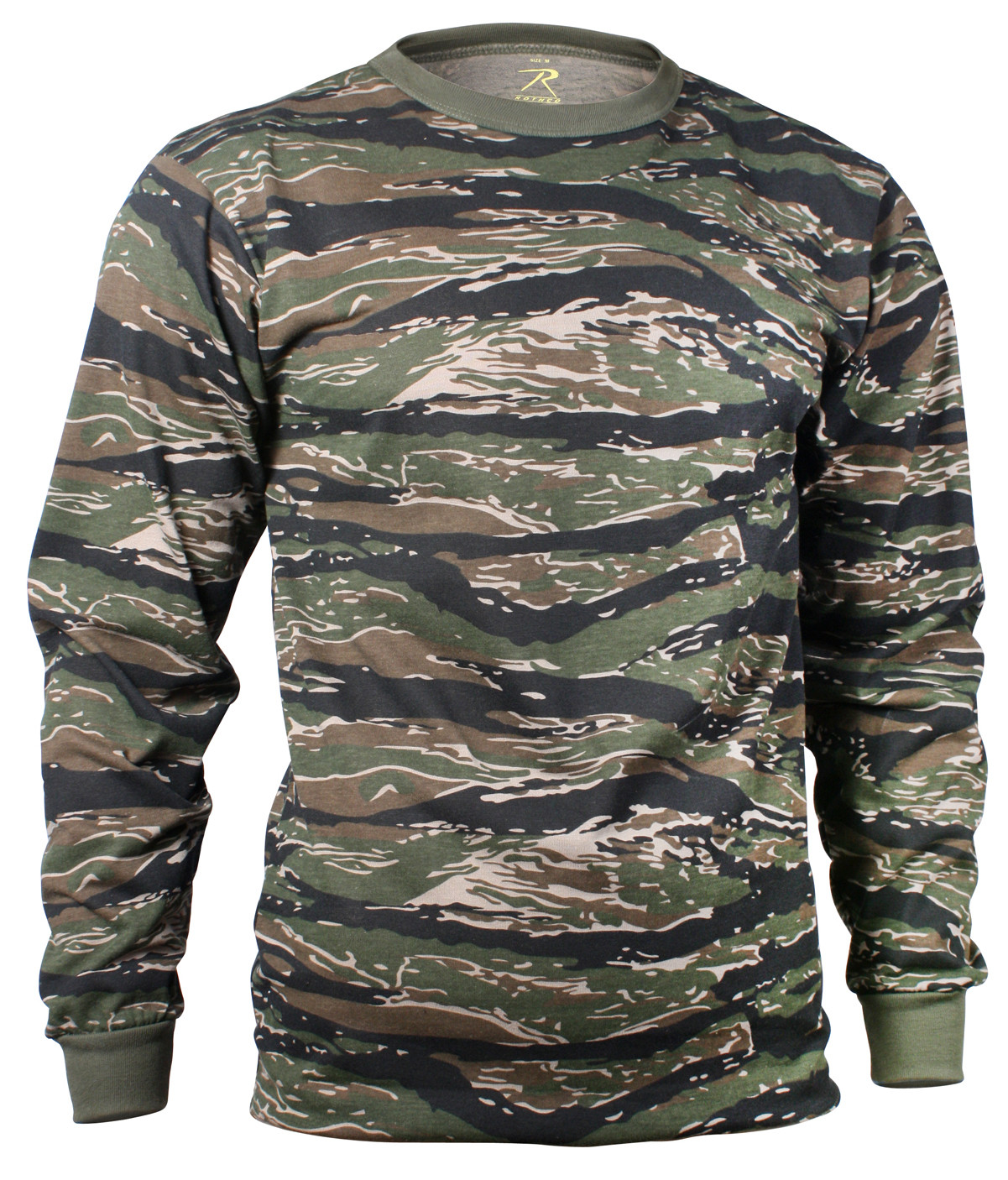 Rothco Long Sleeve Camo T-Shirt - Tiger Stripe