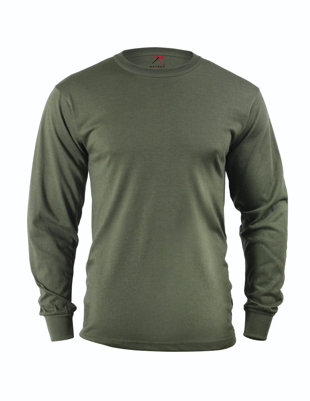 Rothco Long Sleeve Solid T-Shirt - Olive Drab