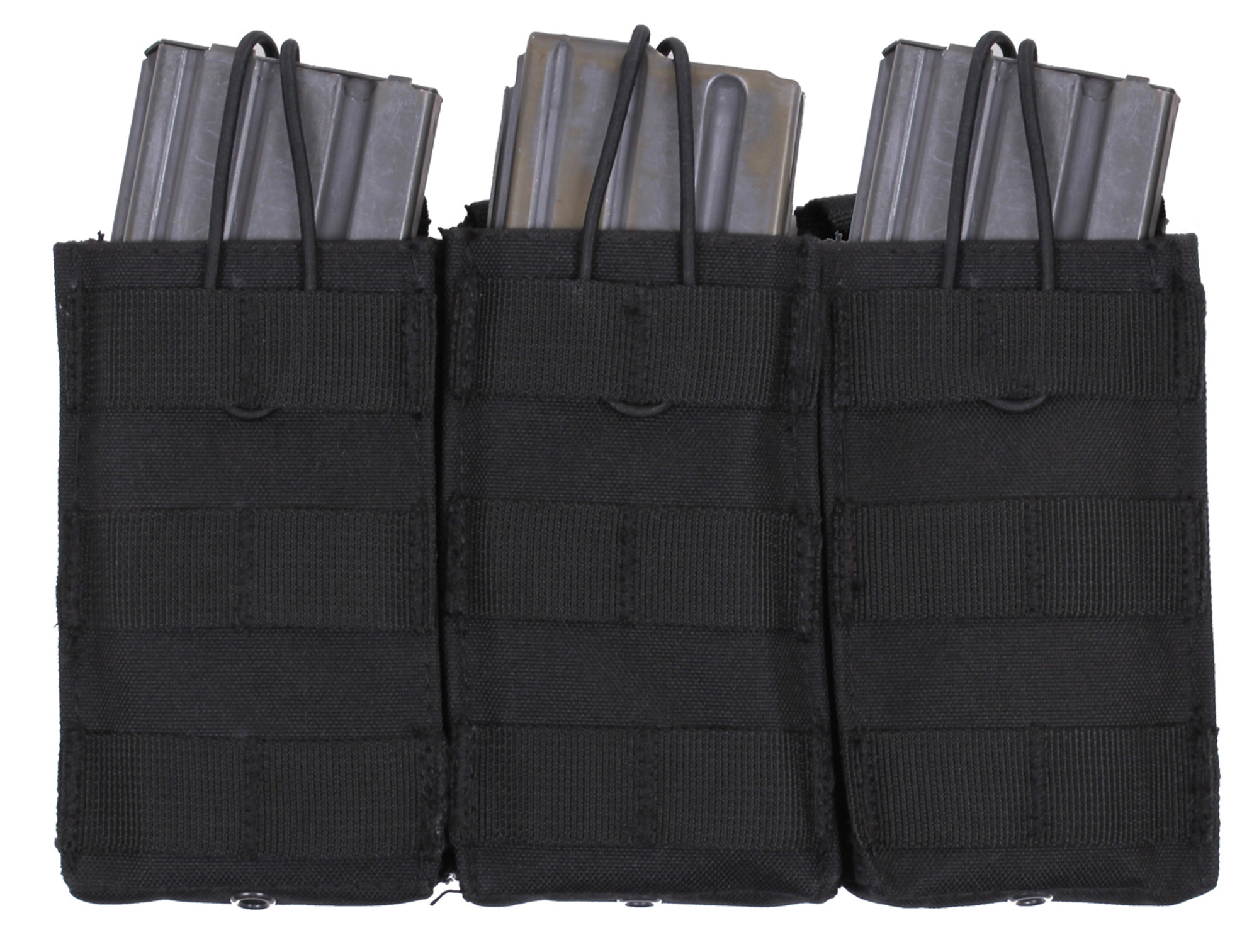 Rothco MOLLE Open Top Triple Mag Pouch - Black