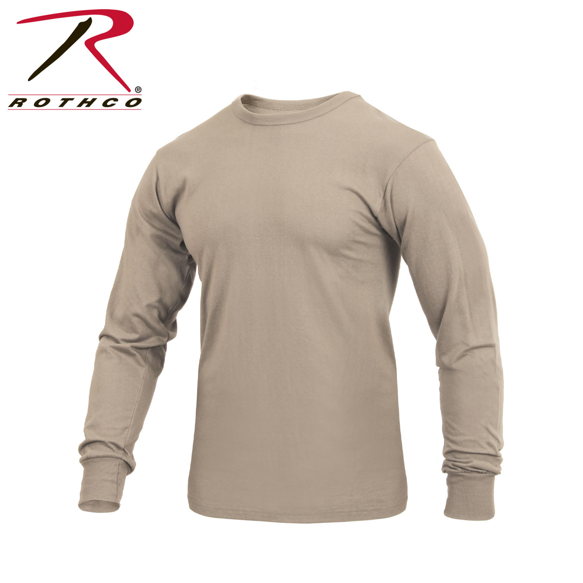 Rothco Long Sleeve Solid T-Shirt - Sand