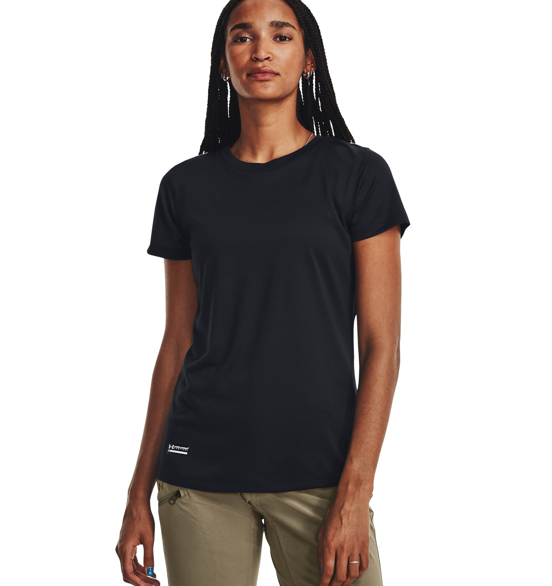 Women's Ua Tactical Tech Short Sleeve - KR1343357465LG