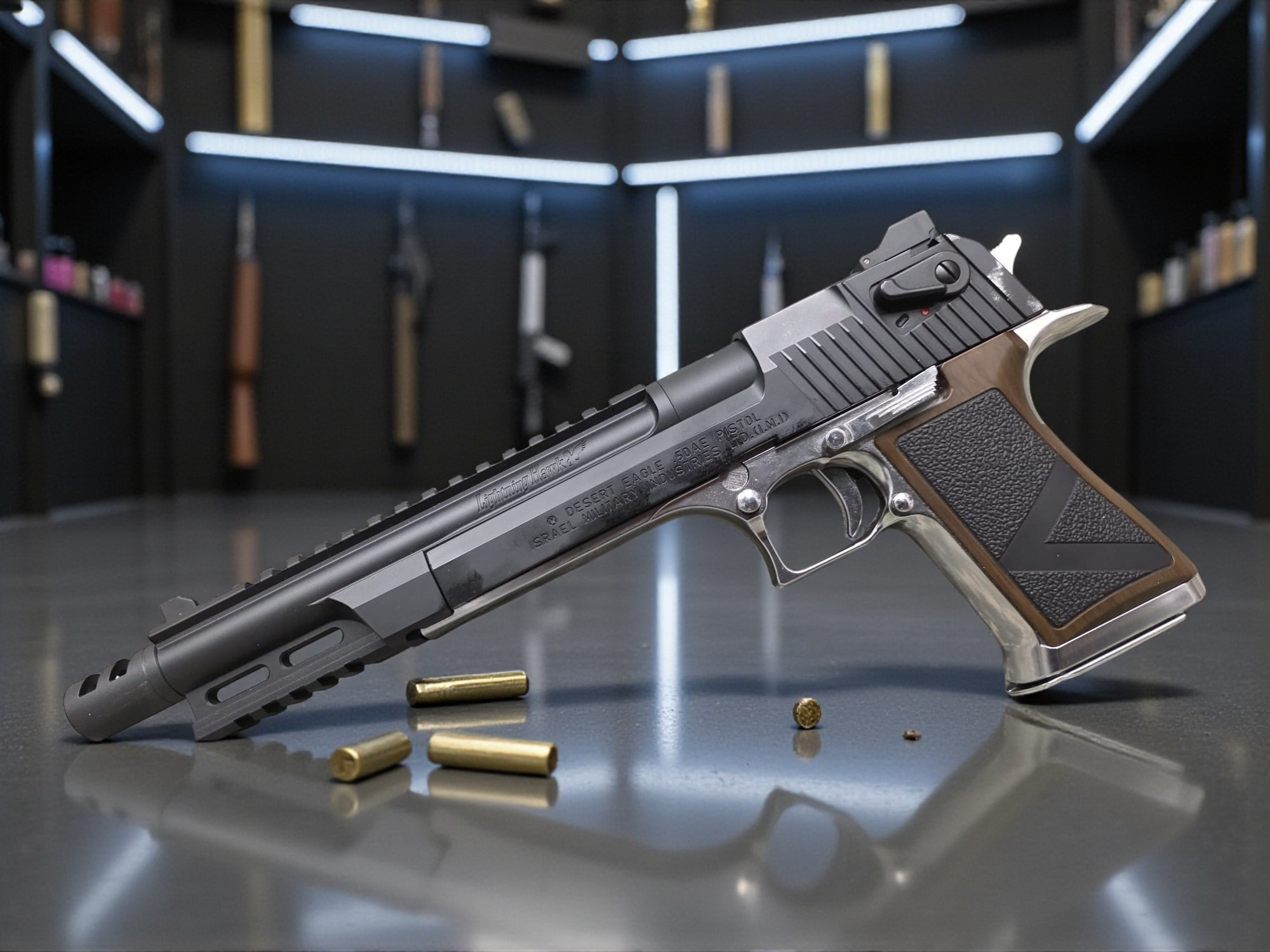 Tokyo Marui Biohazard Lightning Hawk .50AE 10 inch Magnaport Custom (Kendo Custom Shop) - USEDⓈ