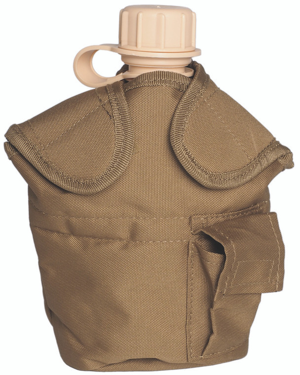 Mil-Tec® US Style Coyote Plastic Canteen W/pouch