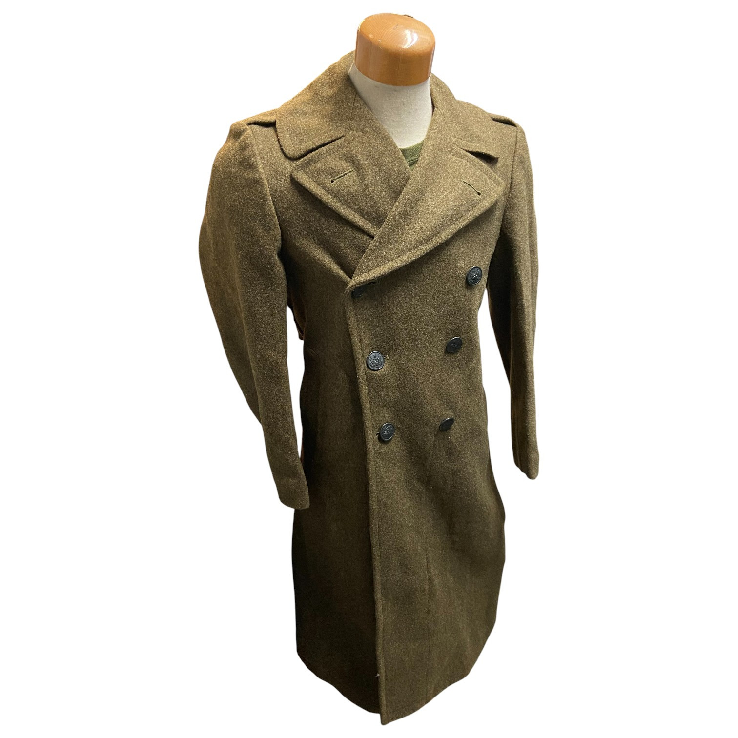 WW2 U.S. Army/U.S.A.A.F. M1939 Winter Wool Coat - Dated 1942 - 34R