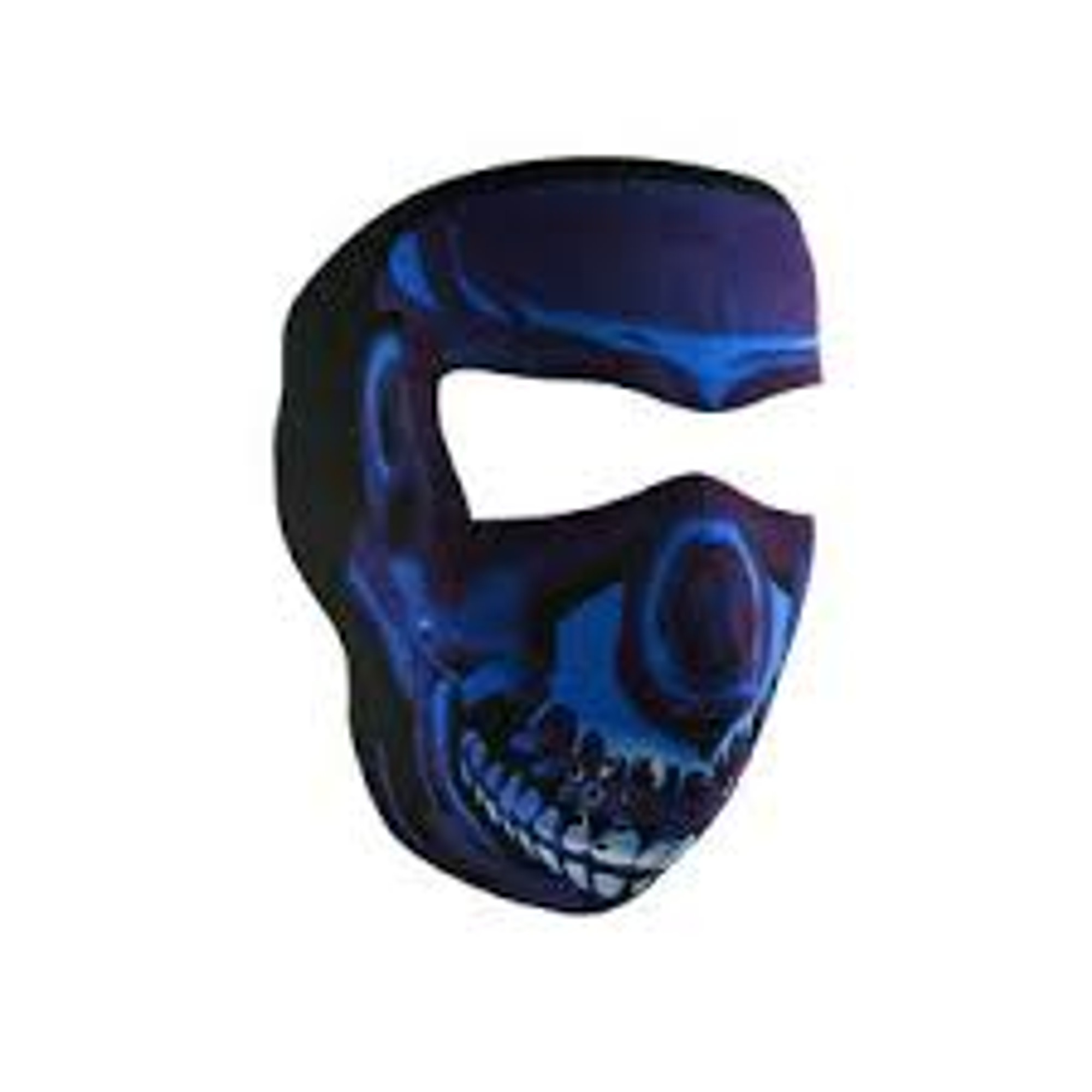 Zan Neoprene Face Mask- Blue Skull