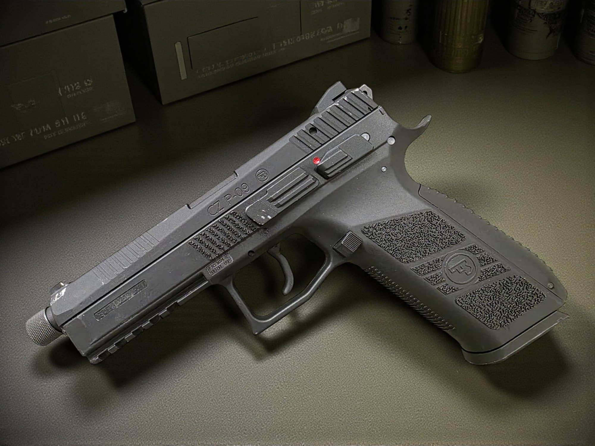 ASG CZ P-09 Suppressor Ready CO2 Airsoft GBB Pistol - USEDⓈ