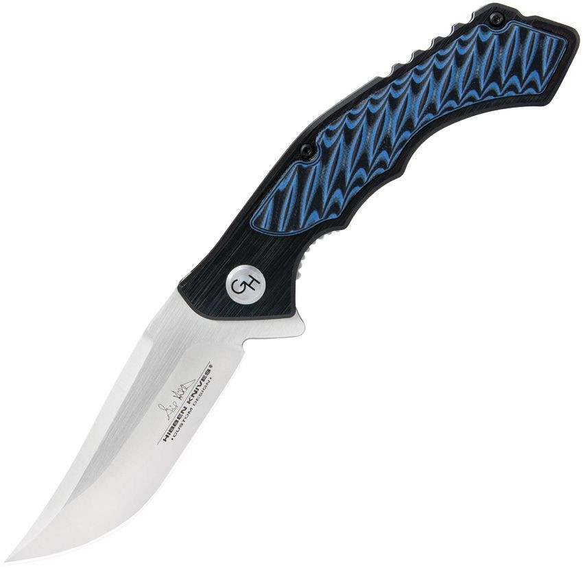 HIBBEN Whirlwind Linerlock Blue G10