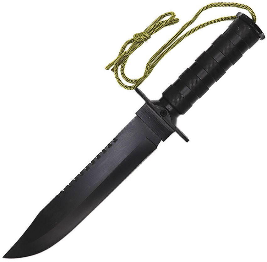 ELITEDGE Survival Fixed Blade Black
