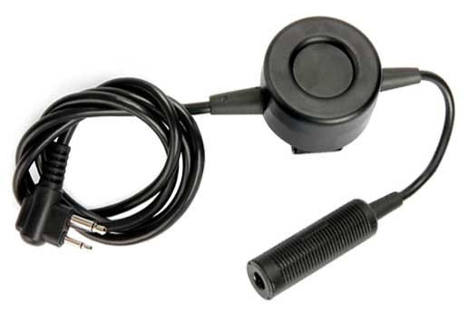 Matrix/Element TCI Style Tactical PTT Military Standard Version w/Headset Adapter - Motorola 2-Pin