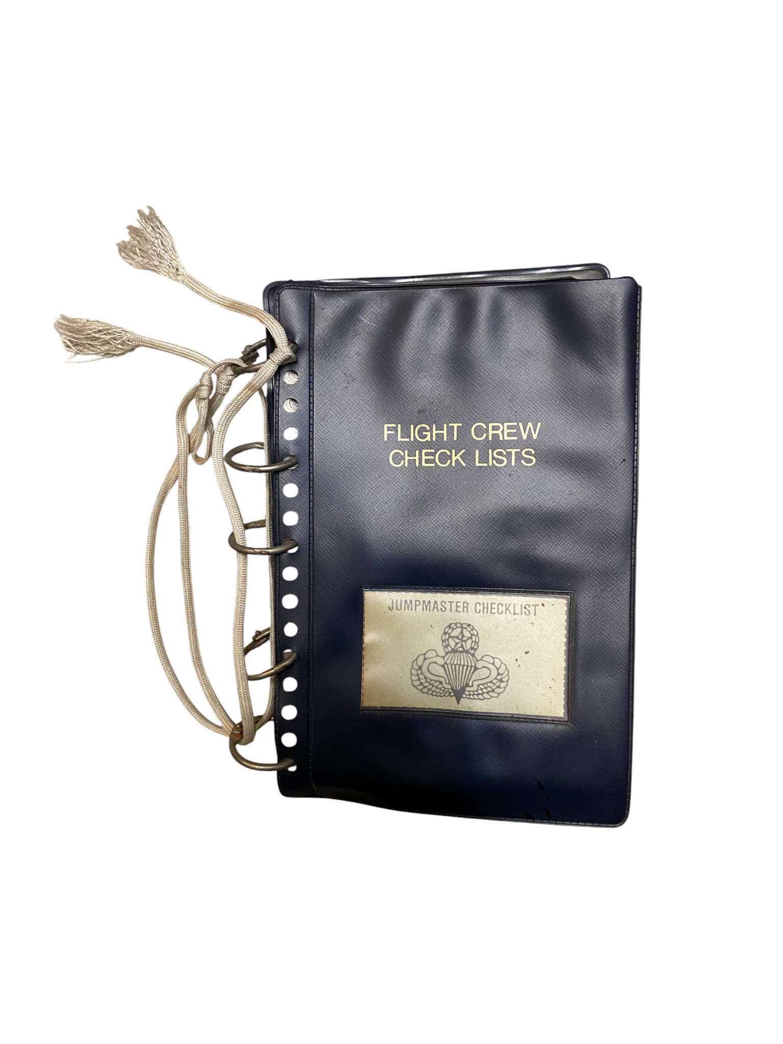 U.S. Armed Forces Flight Crew/Airborne Jump Master Checklist Binder Book